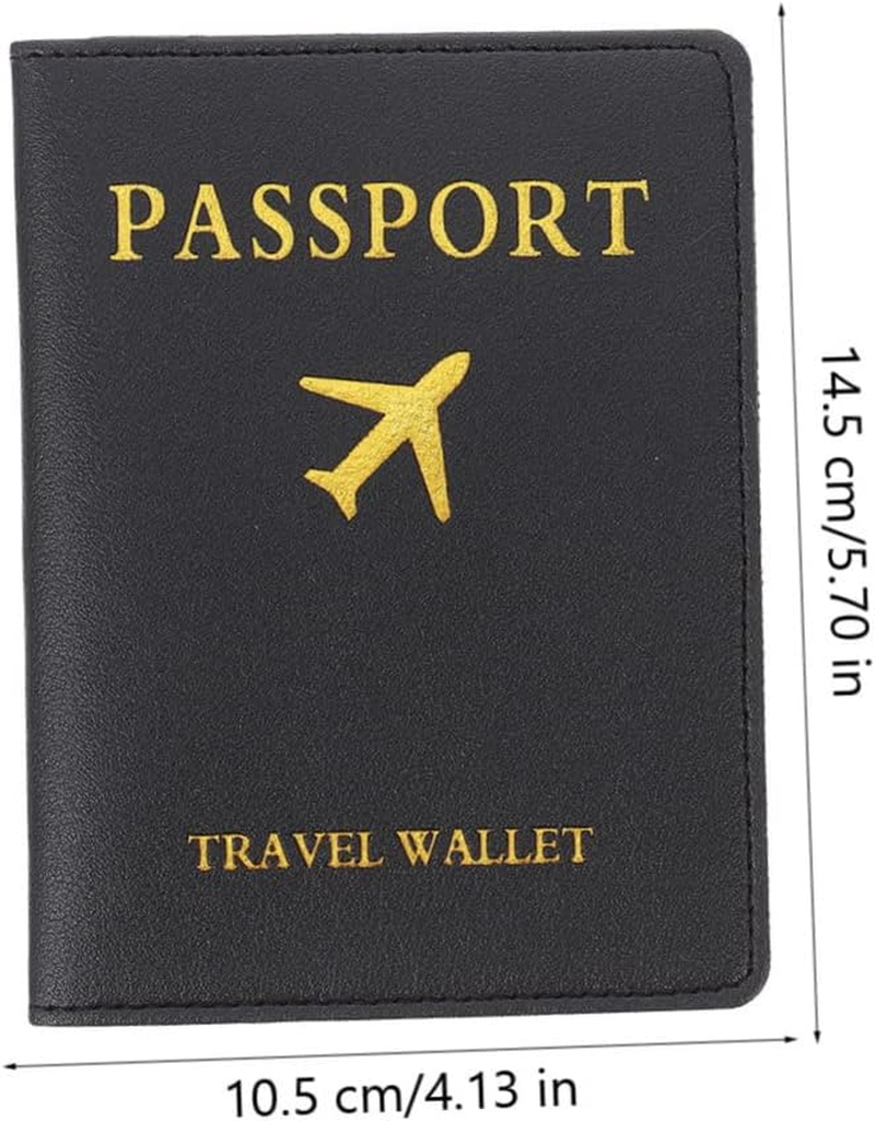 TOGEVAL Luggage Passport Cover RFID Holder Card Slot Pu Leather Tag for Travelers