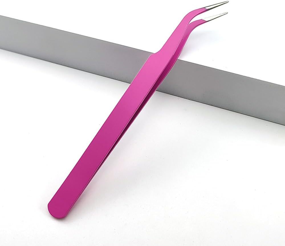 5 Pcs Stainless Steel Curved Craft Tweezers, Multipurpose Curved Tip Craft Tweezers for Intricate Projects, Scrapbooking, Cardmaking, Stickers, Etc. image number 2