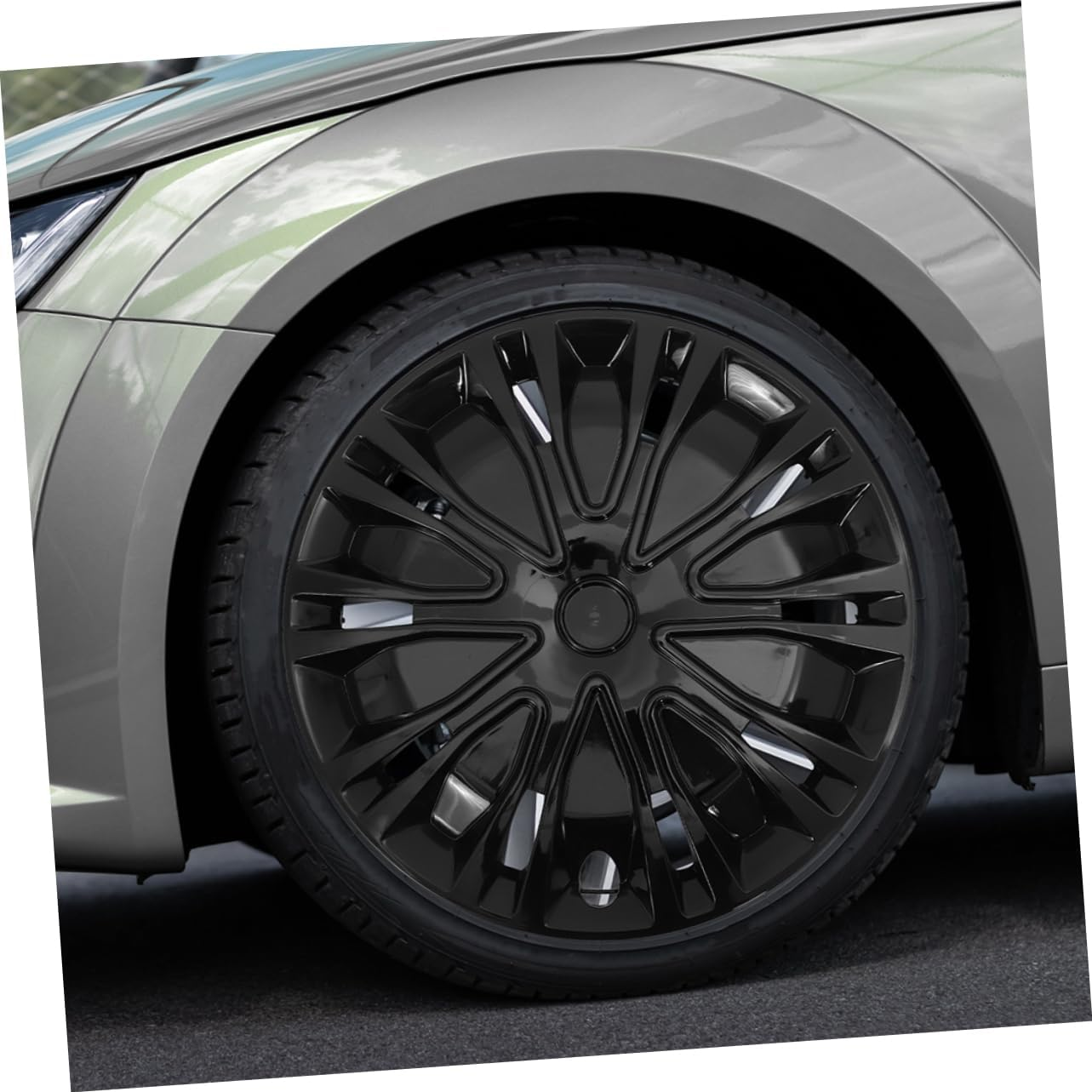 OSOLADY Wheel Rim Cover Hubcap Car Accessories Replacement Hubcaps Comprehensive Wheel Protection for Stylish Appearance image number 2