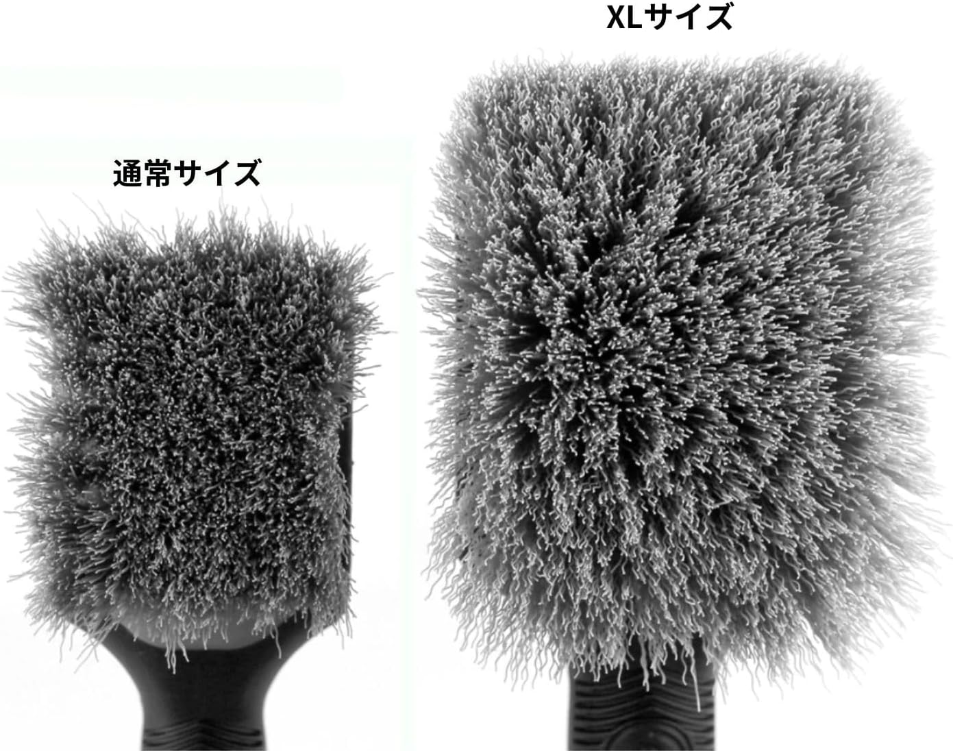 Detail Factory - Progrip XL Tire Brush - Ergonomic Progrip Handle - Stiff Synthetic Bristles to Cut through Grime - Grey and Black image number 3