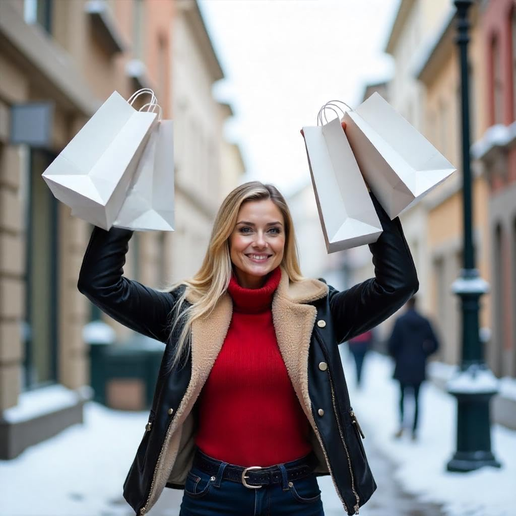 Cororio 60 Pack White Assorted Paper Bags with Handles - Versatile Assorted Size Gift Paper Bags Bulk for Business, Shopping, Retail, and Party Use - Ideal for Events, Gifts, and Promotions image number 5