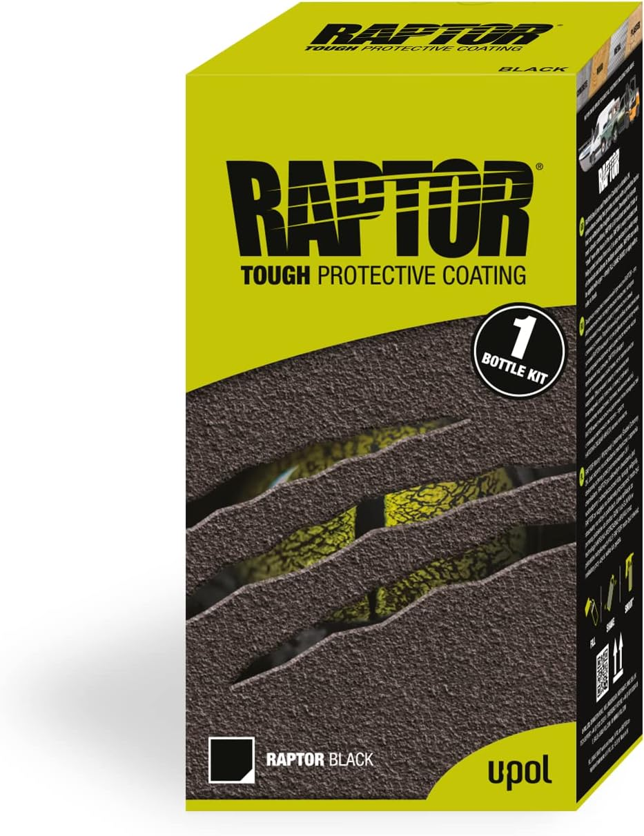 U-POL Raptor Tough Protective Coating Kit 1 Litre, Black