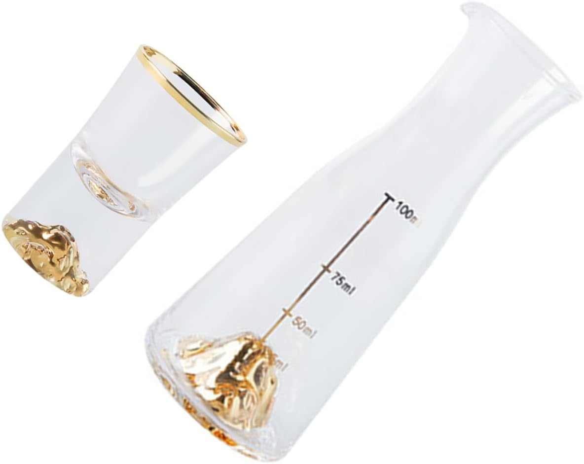 OKUMEYR White Wine Glass Glass Wine Bottle and Drinking Decanter for Home Use Includes Decanter for Easy Serving image number 6