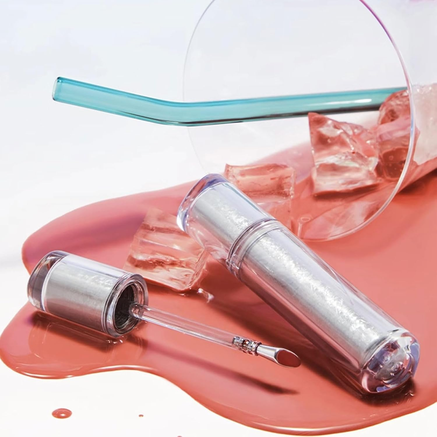 Ice Water Lip Gloss Jelly Moisturizing Lip Gloss,Ice Iron Watery Lip Glosstransfer Proof Jelly Hydrating Lip Oil Gloss,Moisturizing Nonstick Tinted Gloss Lip Oil