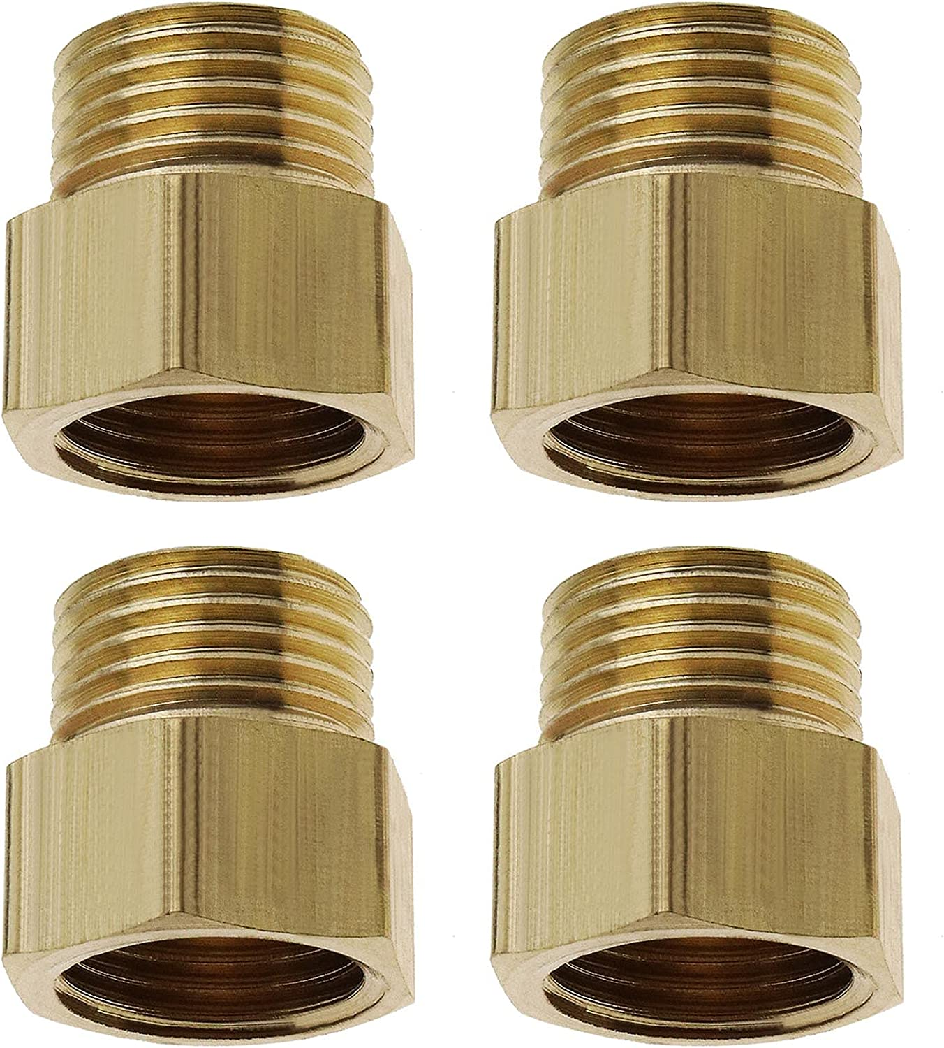 Emsea 4X Brass 3/8 Inch Female Pipe X 1/4 Inch Male Pipe Reducing Conversion Adapters image number 4