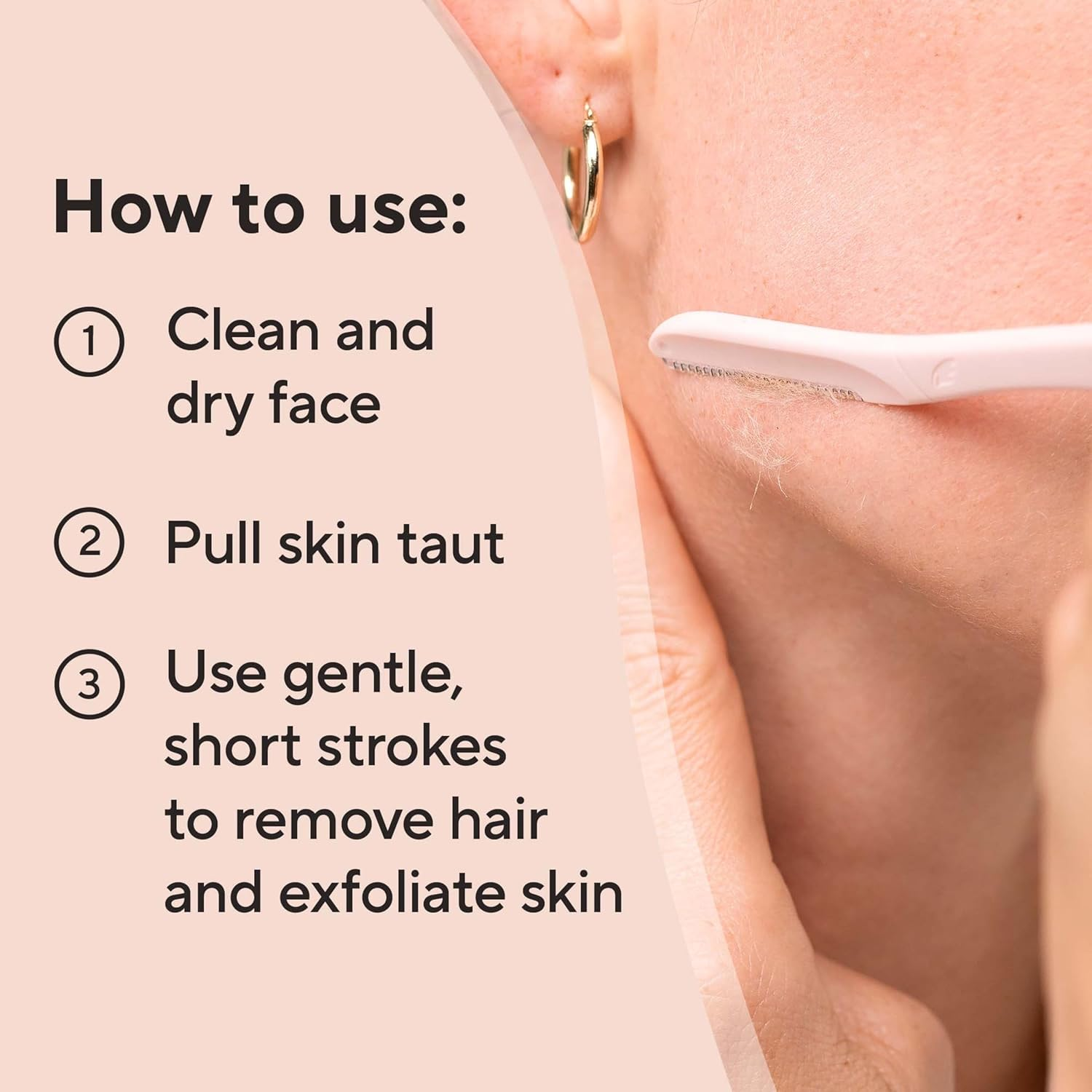 Finishing Touch Flawless Dermaplane Facial Exfoliator and Hair Remover, 4 Count image number 3