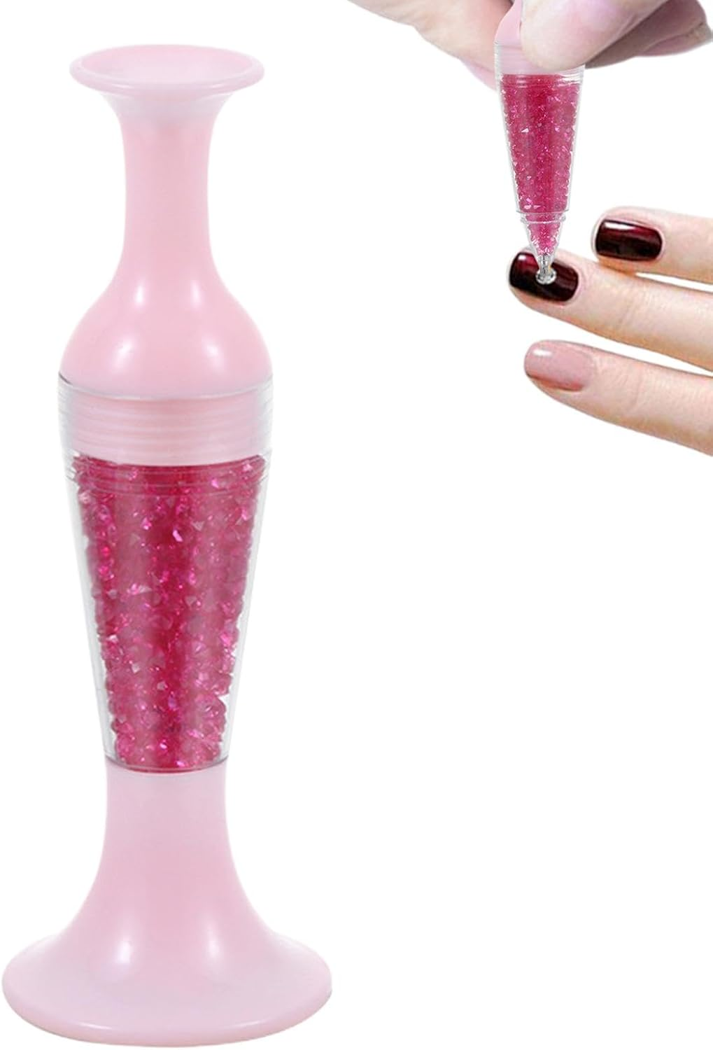 Gem Art Drill Pens | Gem Art Accessories Pens,Comfortable Grip Gem Art Accessories Pens, Flower Pot Shaped Point Drill Pen for Nail Crafts Making image number 6