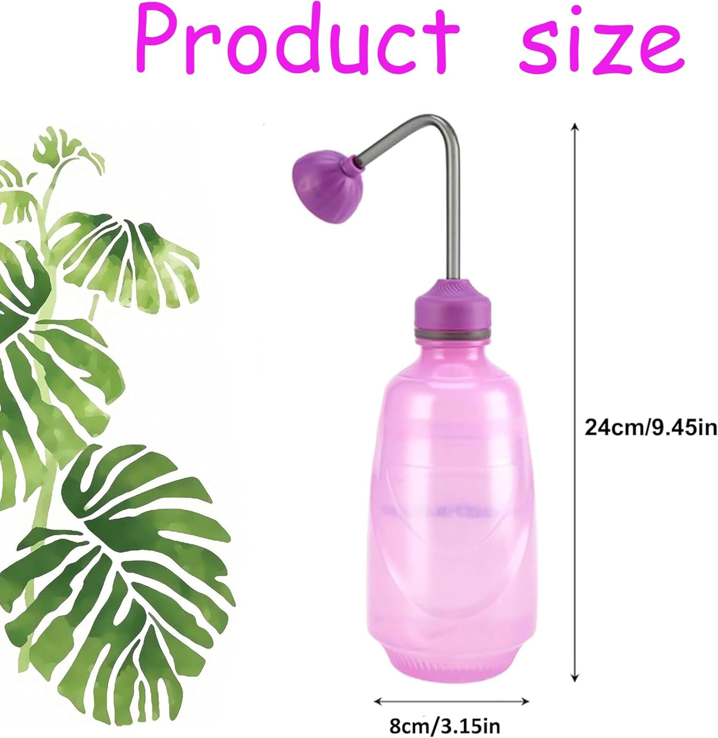 Watering Can for Seedlings,Watering Can,Squeeze Bottles Succulent Watering Bottle 450Ml Water Squirt Irrigation Bottle Squeeze Sprinkling Can Plastic Wash Plant (Green)