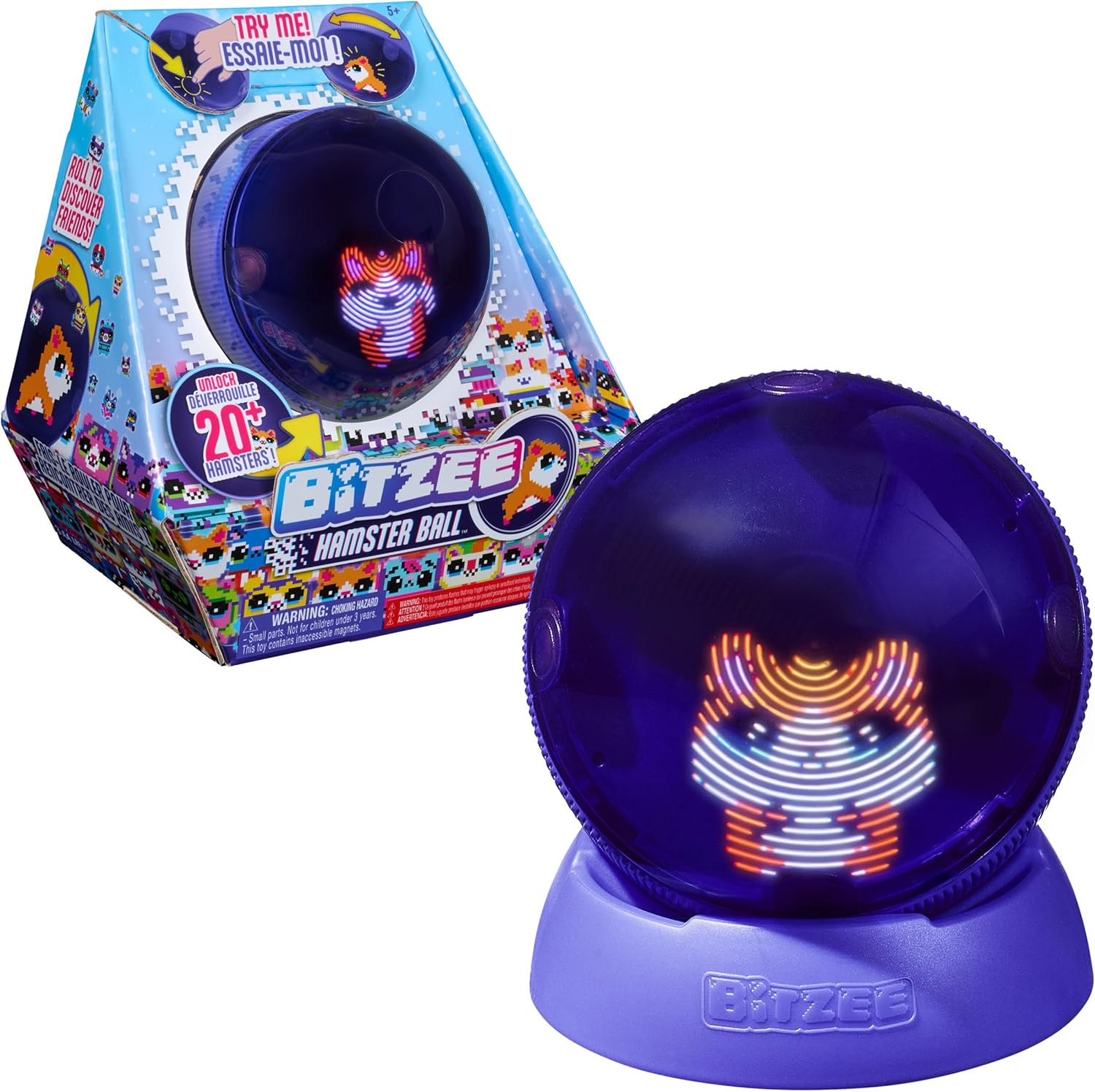 Bitzee, Hamster Ball Interactive Toy with over 20 Hamsters Inside, Rolls and Reacts to Touch, Digital Pet Kids Toys for Girls and Boys Ages 5 and Up. image number 4