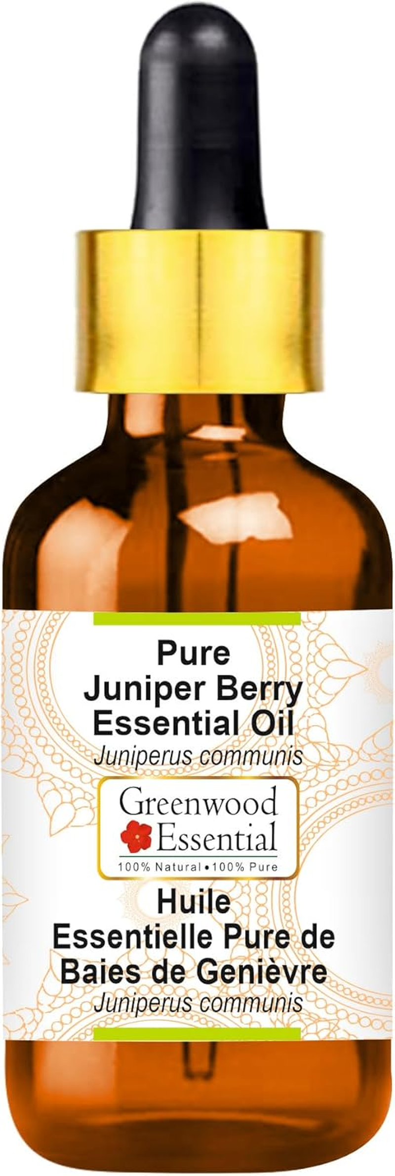 Greenwood Essential Pure Juniper Berry Essential Oil (Juniperus Communis) with Glass Dropper Steam Distilled for Personal Care 50Ml (1.69Oz) image number 3