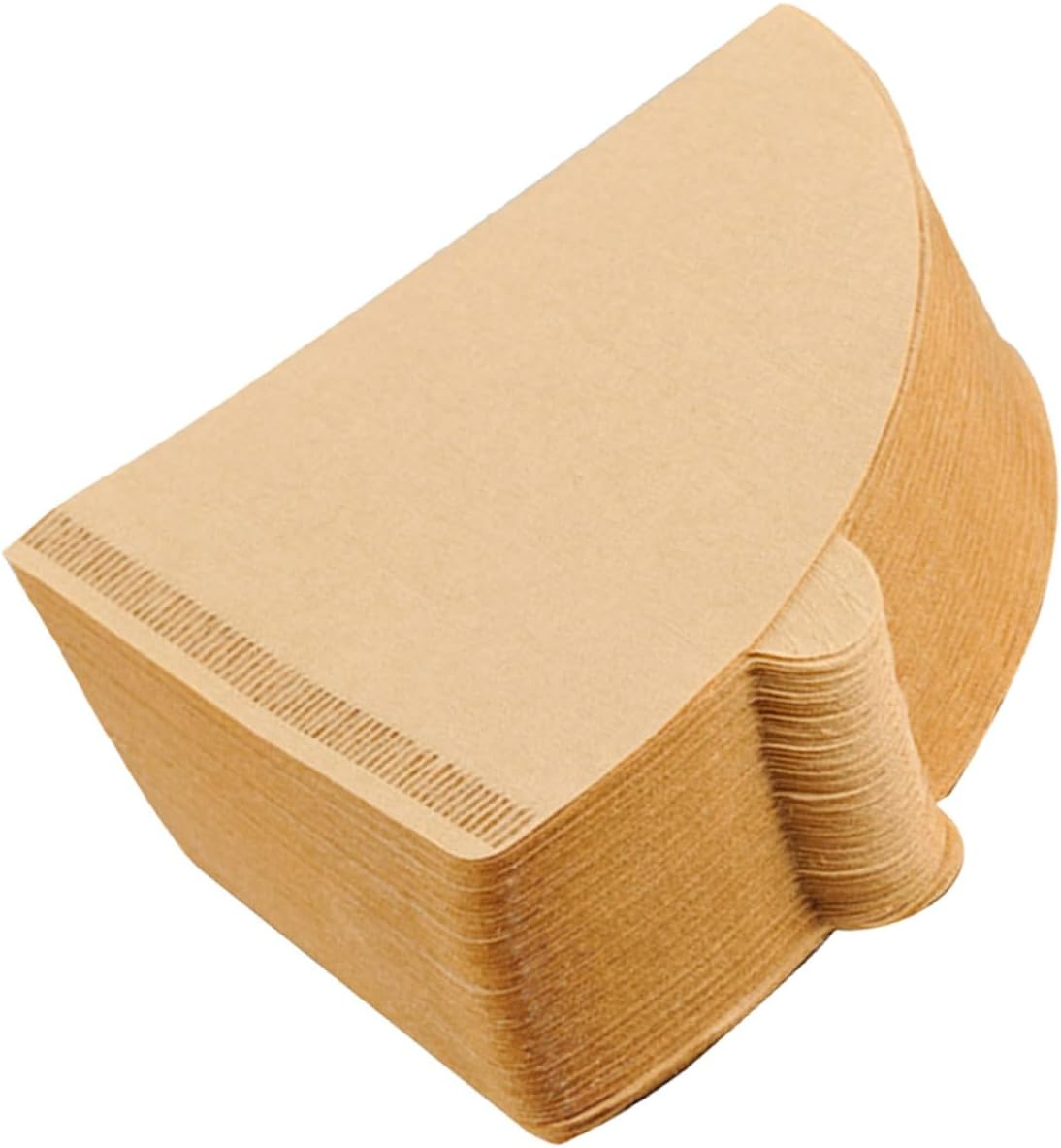 KICHOUSE 100Pcs Disposable Cone Coffee Filter Paper for Espresso and Drip Coffee Makers Shaped Single Use Filtering Paper and Convenient Cleanup image number 4