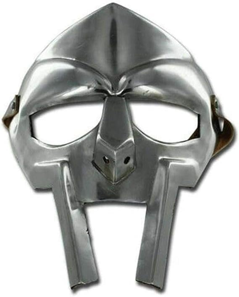 MF Doom Gladiator Mask Mad-Villain 18G Mild Steel Face Armour Medieval Armour image number 4