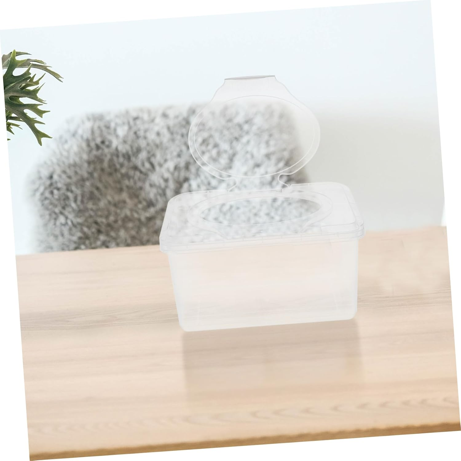 2Pcs Wet Wipes Storage Box Flip Top Dispenser for Bathroom Toilet Travel Reusable Wipes Holder Tissue Box Holder image number 6