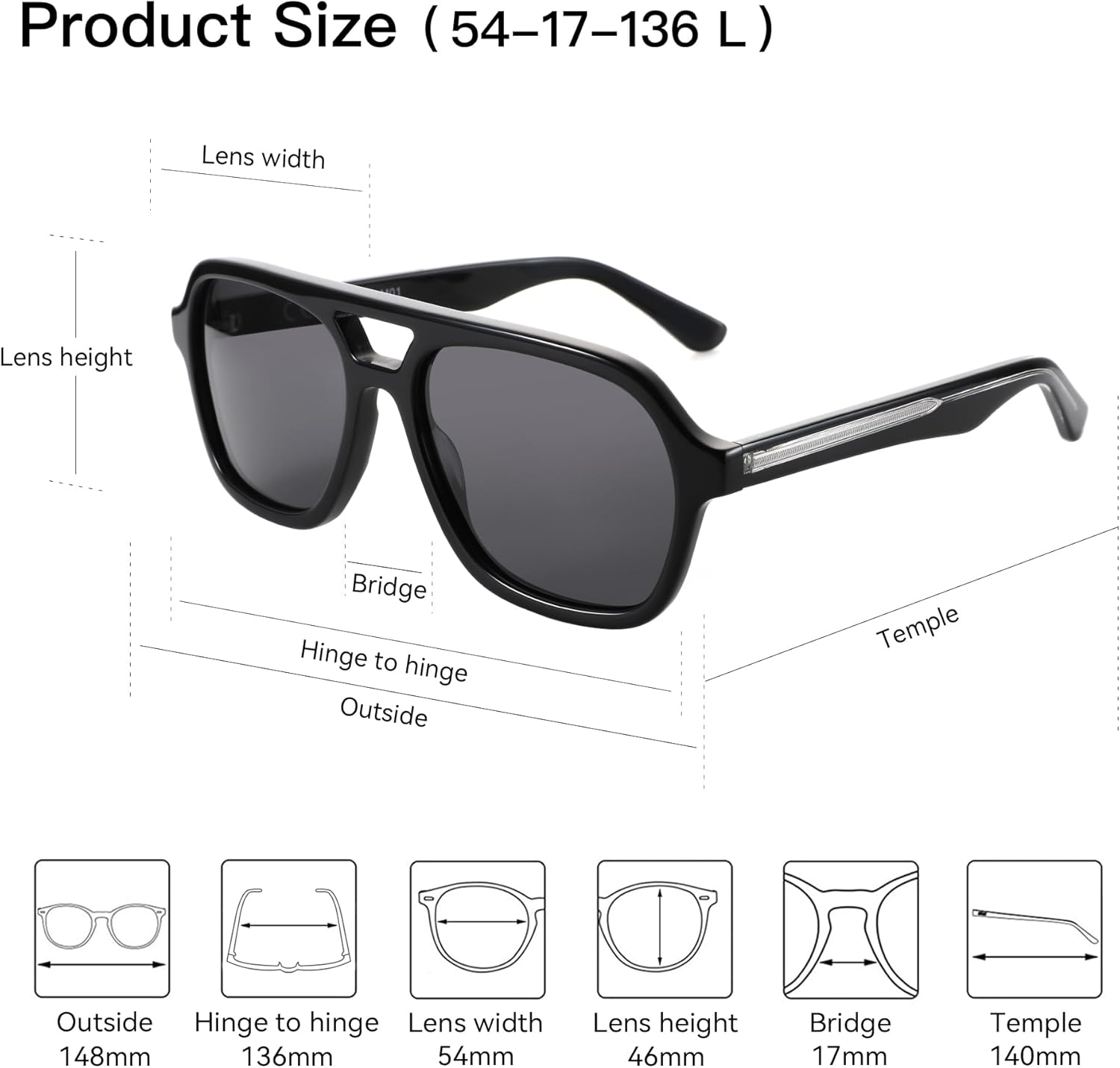 ZENOTTIC Aviator Sunglasses for Men Polarized: Aviator Sunglasses Womens - Retro Hexagonal Mans Pilot Sunglass - C02 Demi / Gradient Brown image number 3