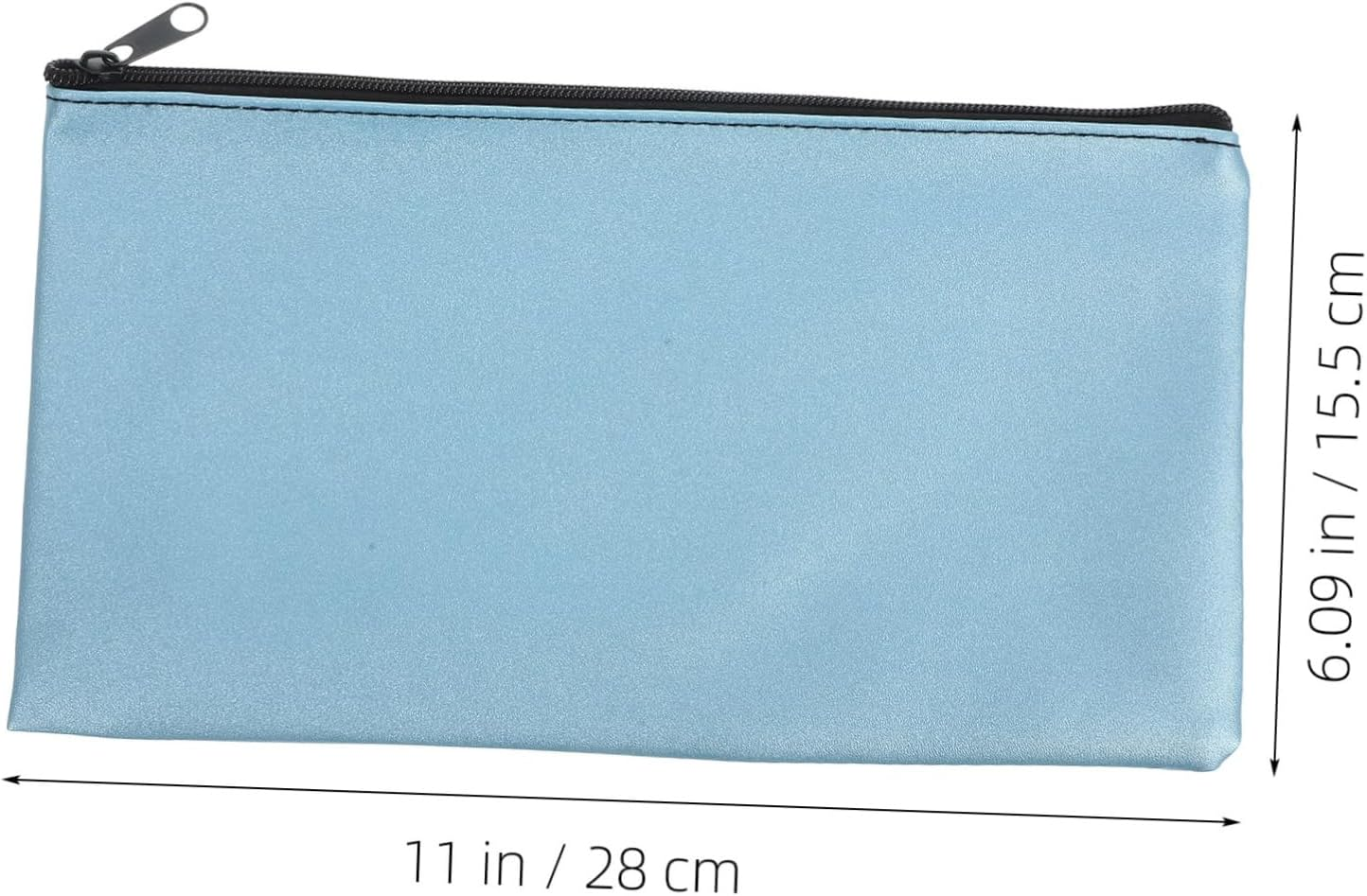 HOUDERCO 4Pcs Cash Pouch with Zipper Stylish PU Organizer for Documents Money Convenient Travel Wallet for Women Multi Purpose Storage for Cards Passports More