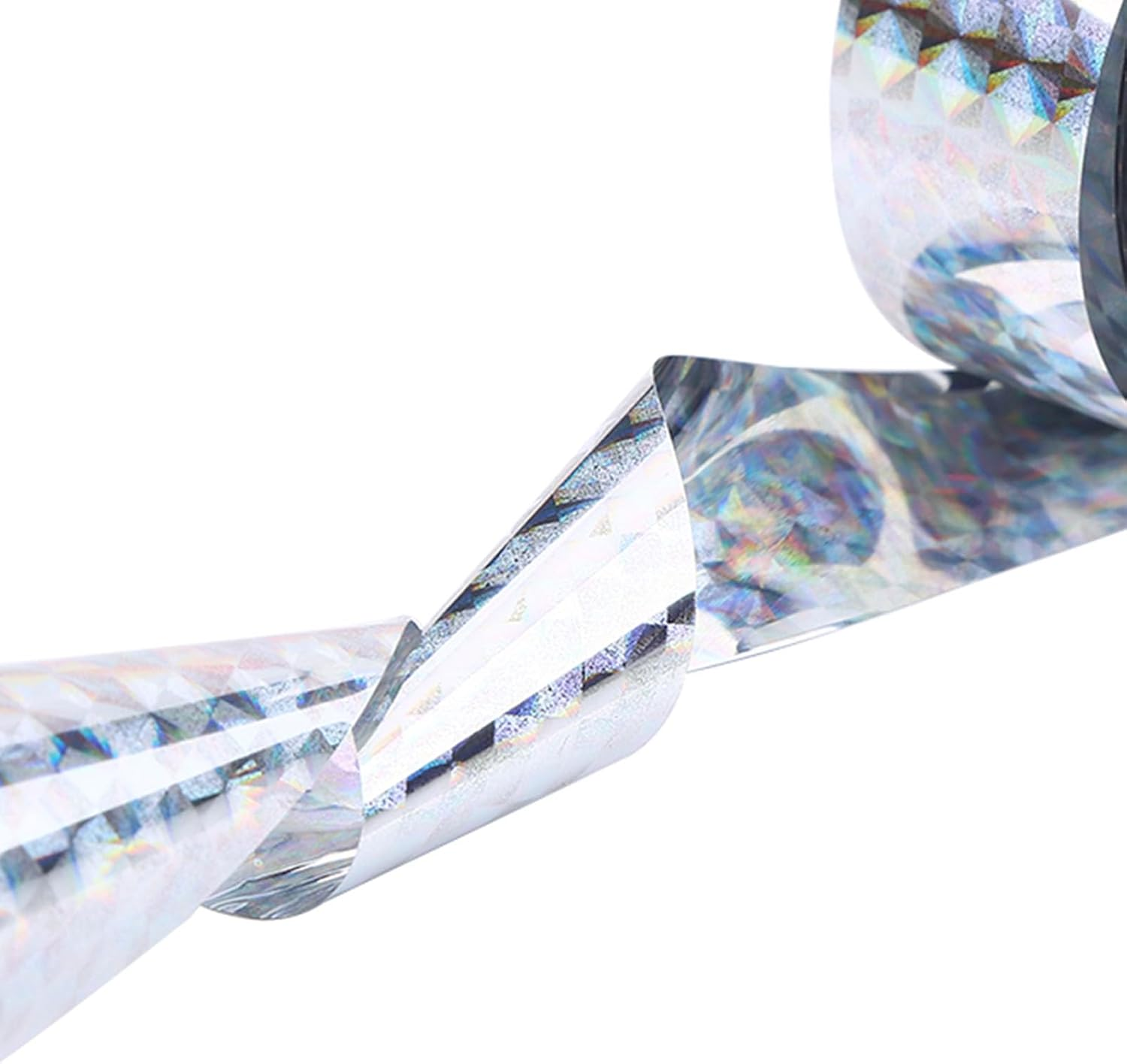 Bird Deterrent Tape Audible Visual Flash Reflective Pigeon Woodpeckers Holographic Bird Scare Ribbon Ribbon 90M