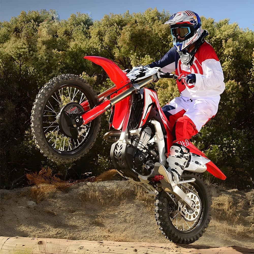 Dirt Bike Foot Pegs,Aluminum Cnc,Wide Footpegs for CRF300L CRF150R CRF250R CRF450R CRF250L CRF250X CRF450X CRF450RL CR125 CR250 Mini Bike Pit Bike Foot Pedals Rests,Performance Dirt Bike Parts image number 3