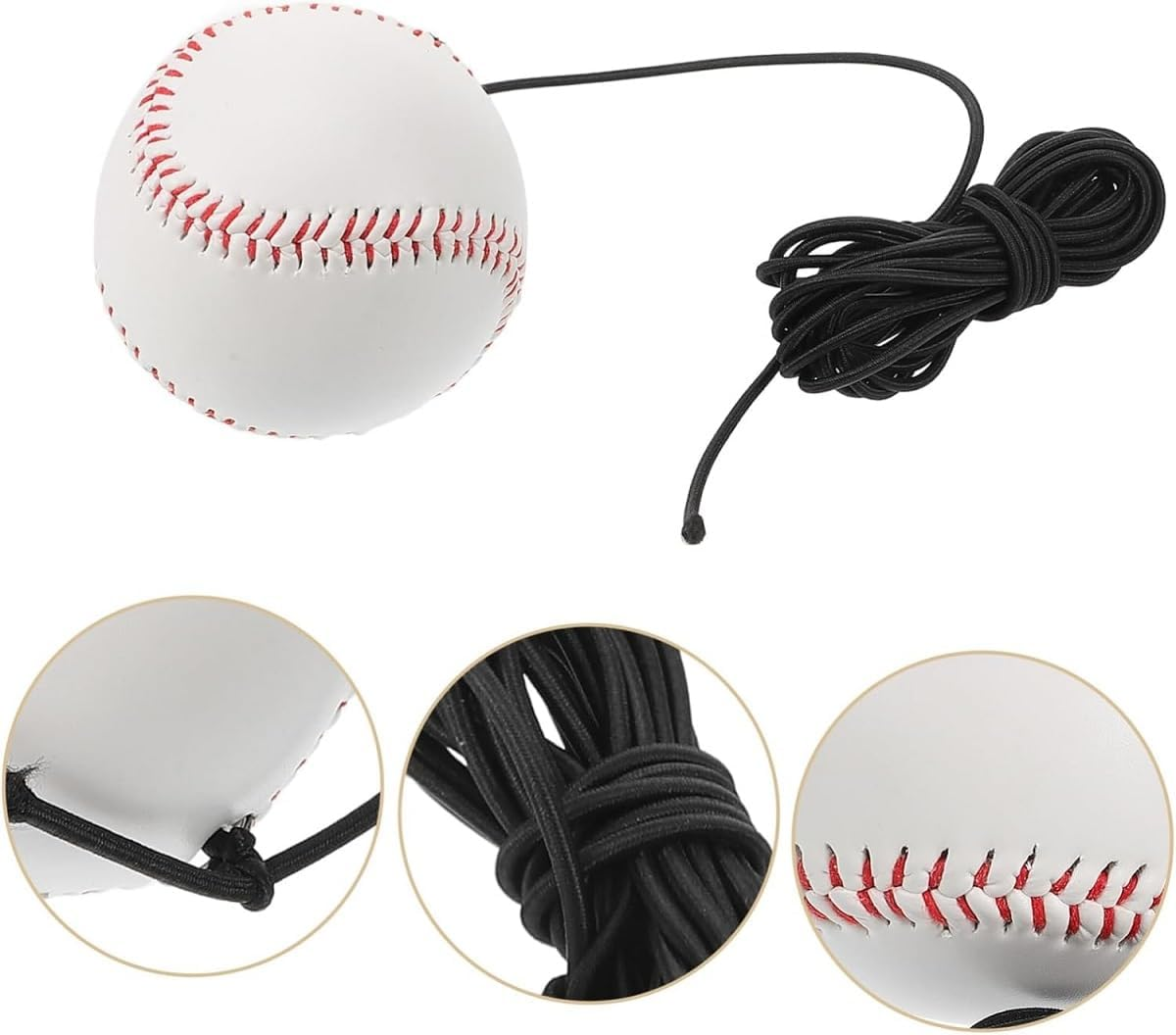 WADY 1Pcs Baseball Batting Trainer Batting Trainer Softball Practice Balls Softball Baseball Hitting Practice Equipment Set Baseball Elastic Rope image number 1