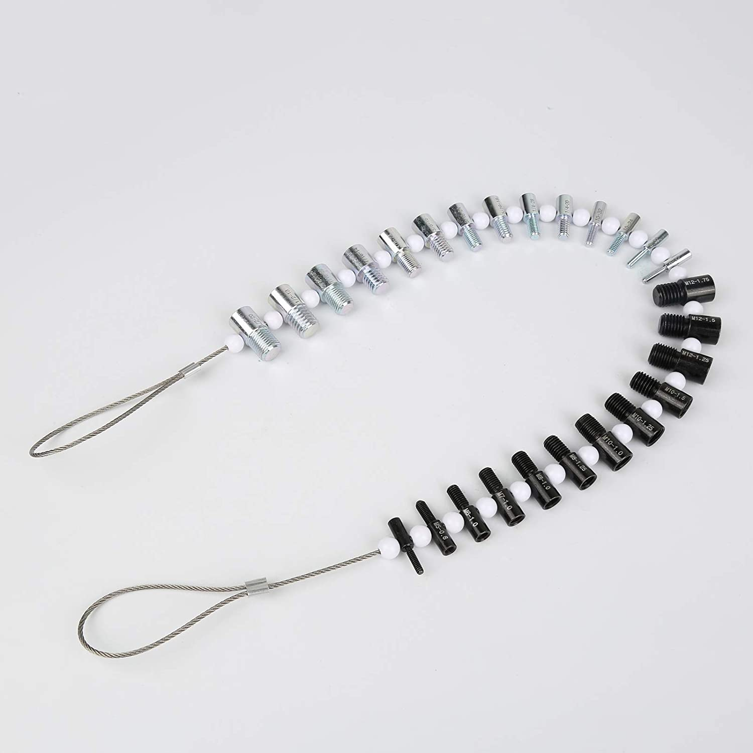 Mingzhe Nut and Bolt Thread Checker Inch and Metric Set Nut Bolt Thread Detection Tool Multipurpose Utili Tool