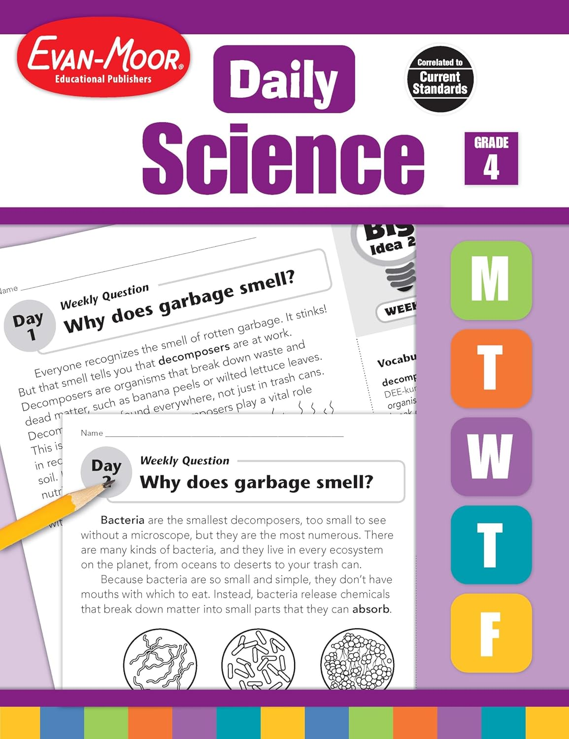 Evan-Moor Daily Science, Grade 4 Homeschooling & Classroom Resource Workbook, Printable Worksheets, Teaching Edition, Earth, Life, and Physical Science, Vocabulary, Test Prep, Hands-On Projects image number 2