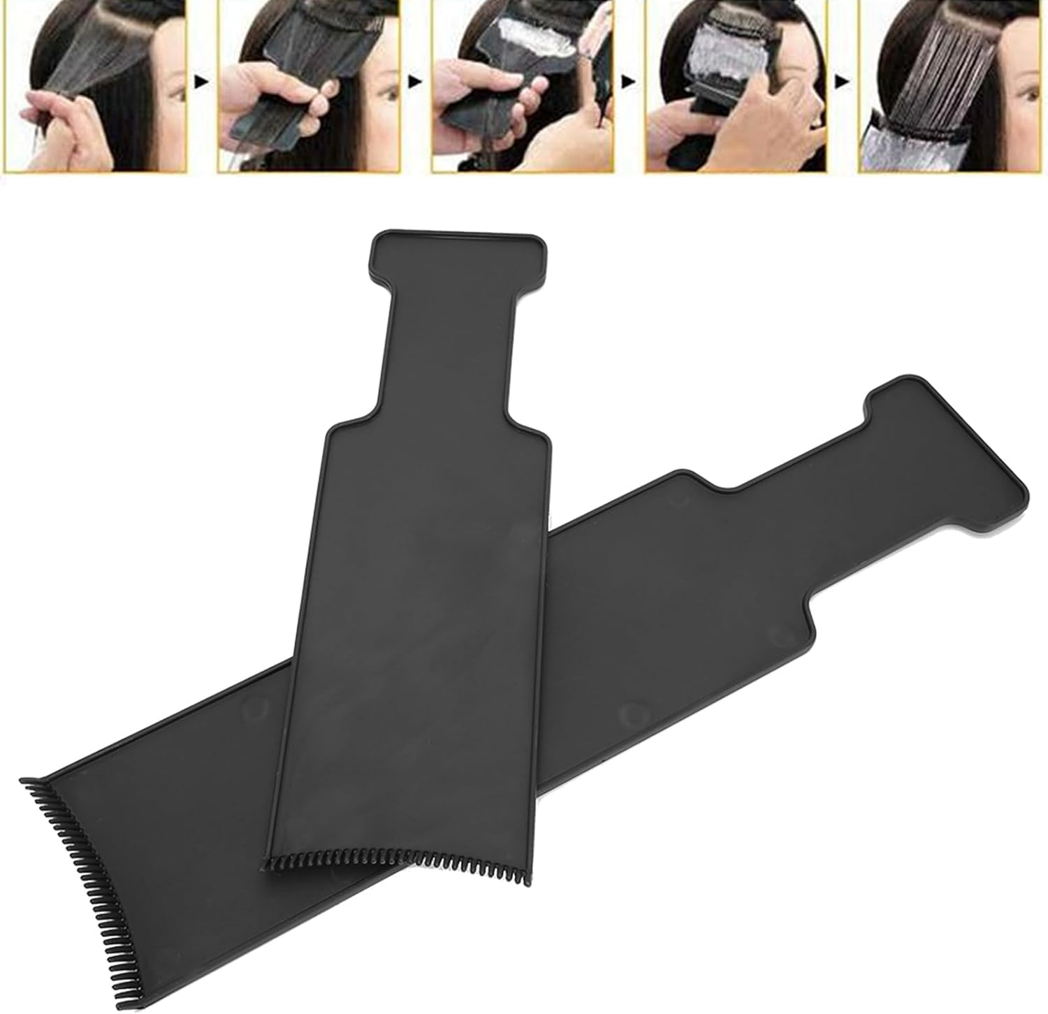 Professional Hair Color Board with round Comb Teeth, Smooth Edges and Corners for Easy, Ultra-Lightweight image number 2