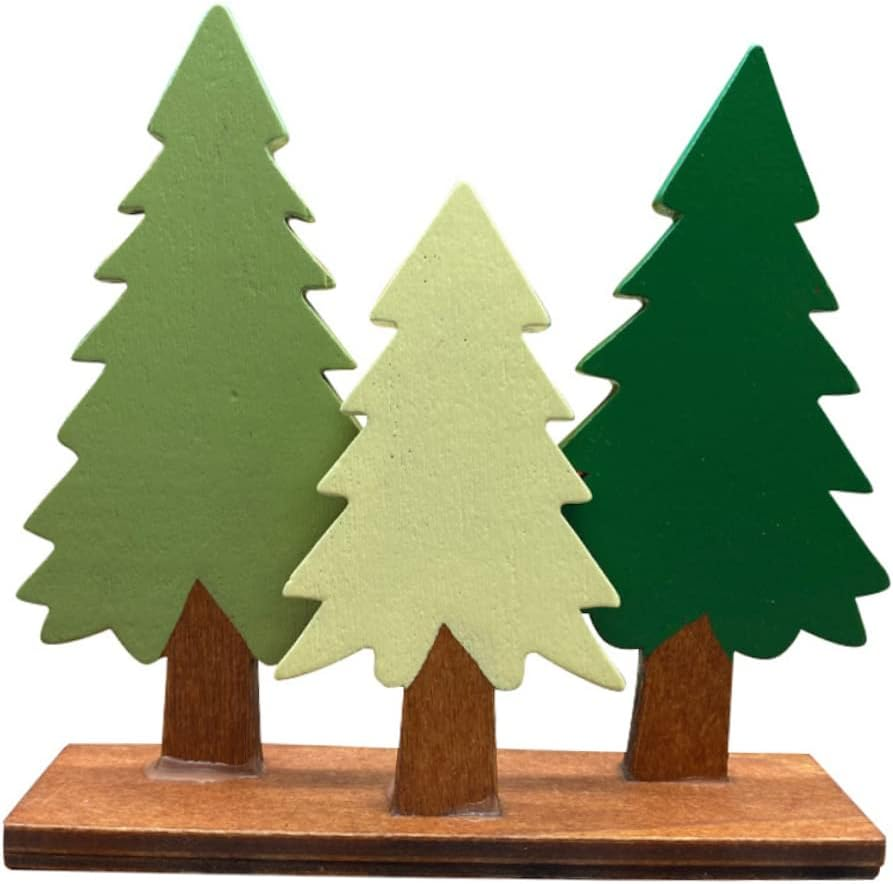 Handcrafted Christmas Tree Ornaments Evergreen Christmas Tree Decorations image number 1