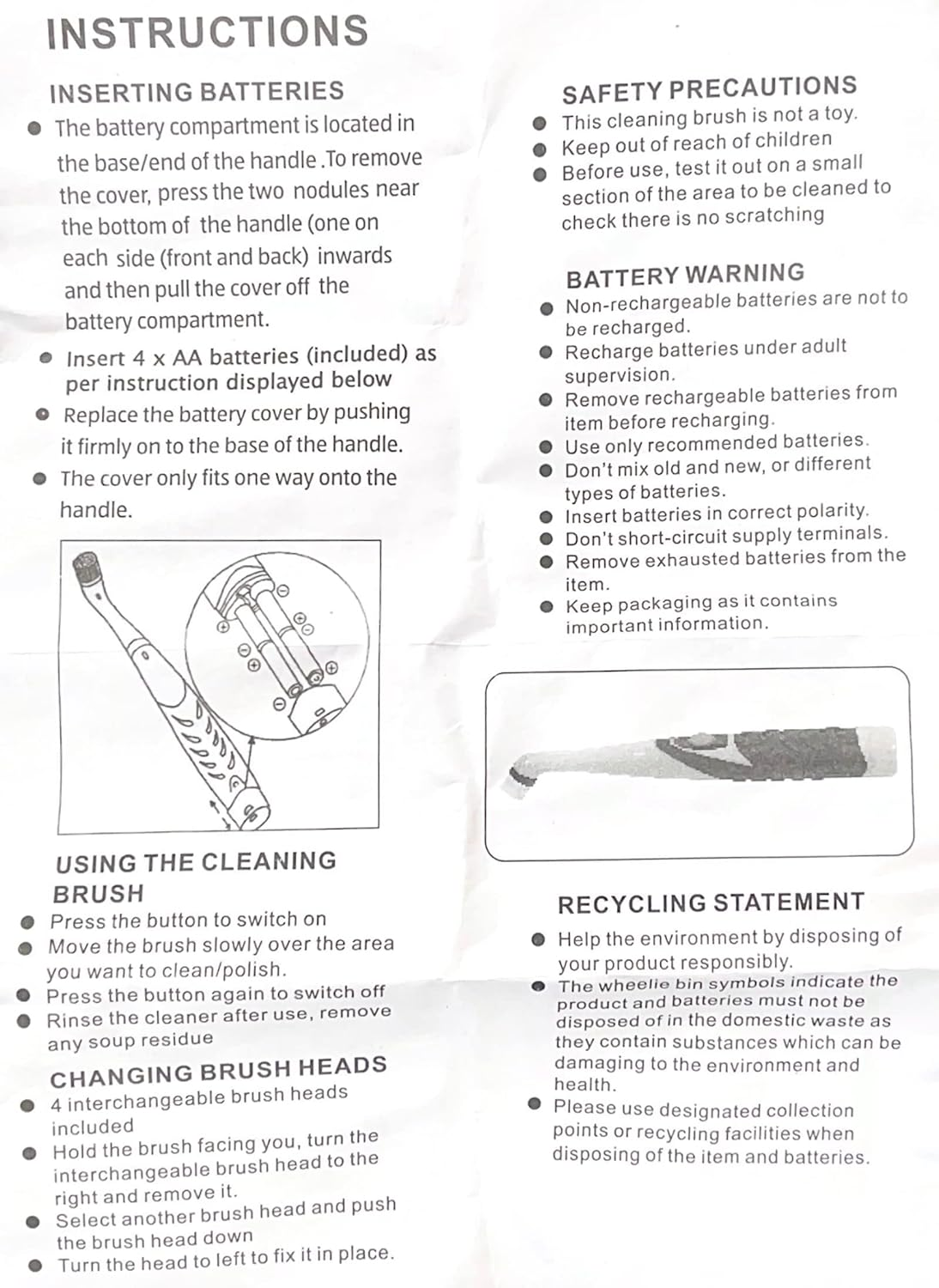Stardrops - the Pink Stuff - the Miracle Scrubber Kit - 2 Tubs of the Miracle Cleaning Paste with Electric Scrubber Tool and 4 Cleaning Brush Heads image number 3