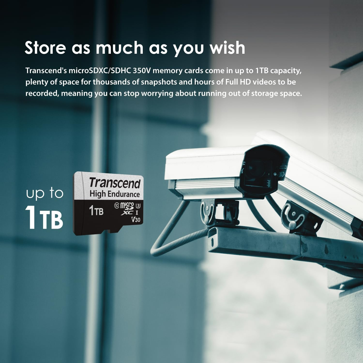 Transcend 32GB High Endurance Microsdxc 350V Memory Card UHS- I, C10, U3, Full HD &ndash; TS32GUSD350V image number 4