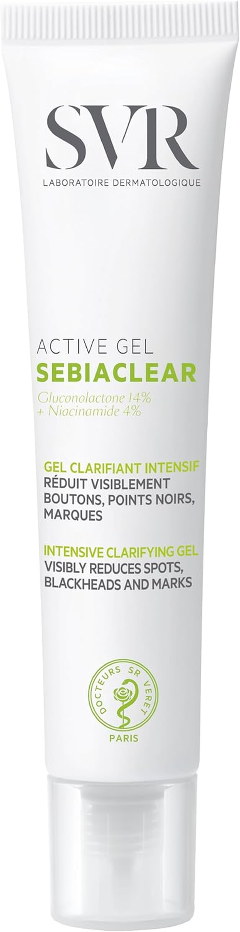 SVR SEBIACLEAR Active - Anti-Blemish Face Gel-Cream for Acne-Prone, Oily, Combination Skin, Intensive Corrector for Whiteheads, Blackheads and Redness, 40Ml (Tinted) image number 4