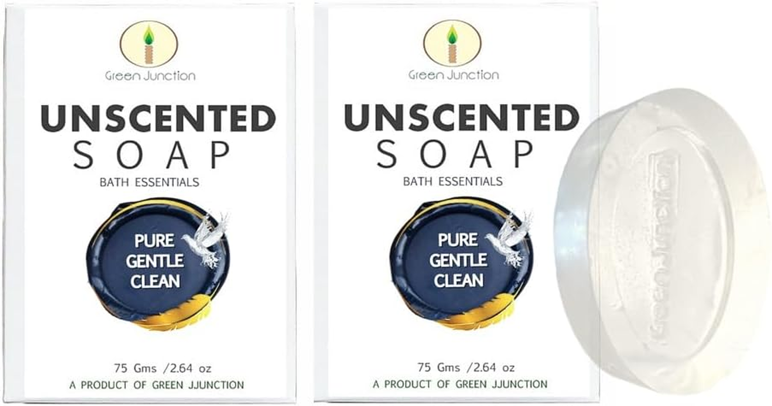 Green Junction Unscented Glycerine Soap - Set of Two Soap - (150 G Each) image number 6