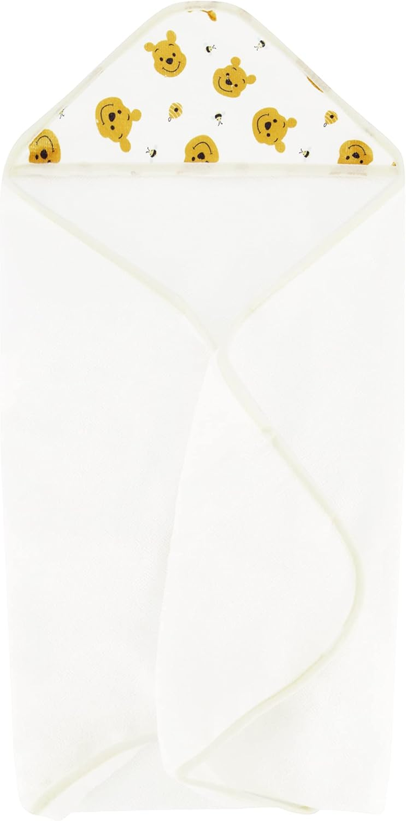 Disney Cudlie Baby Winnie the Pooh 2 Pack Rolled/Carded Hooded Towels in Sweet Life Print, 1 Count image number 1