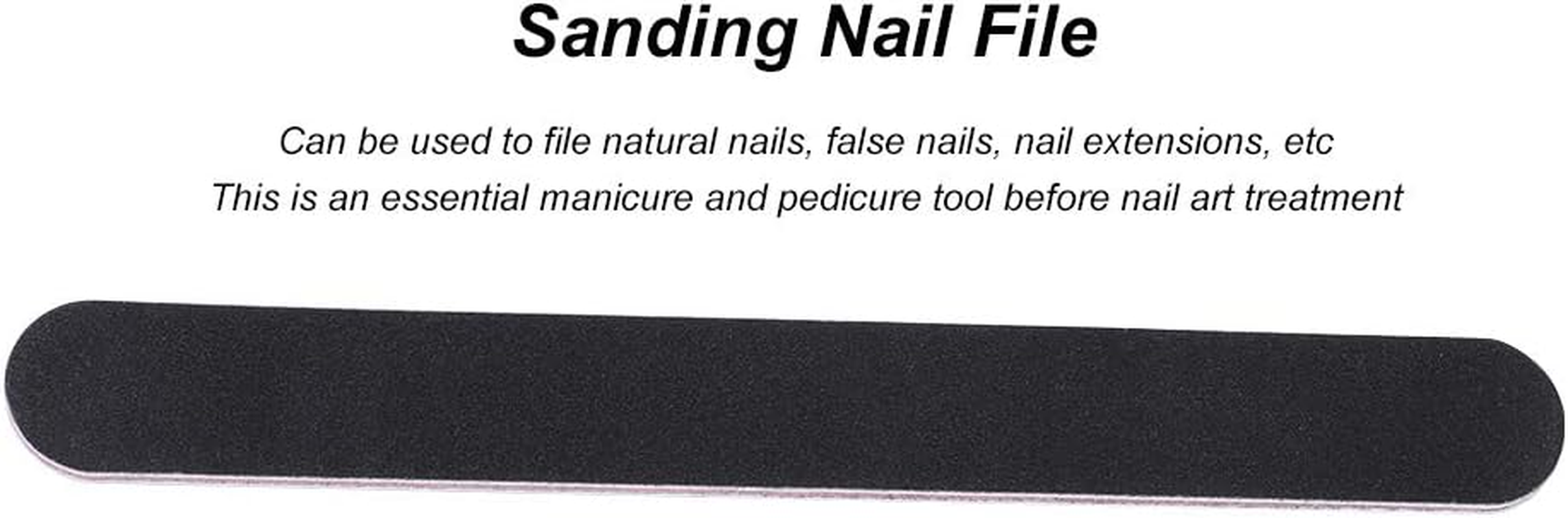 5Pcs Sanding Nail File, Double Sided round Head Nail Files and Buffers Manicure Tools Fingernail Files Nail File and Buffer Set Nail Buffer Block for Nail Salon image number 5