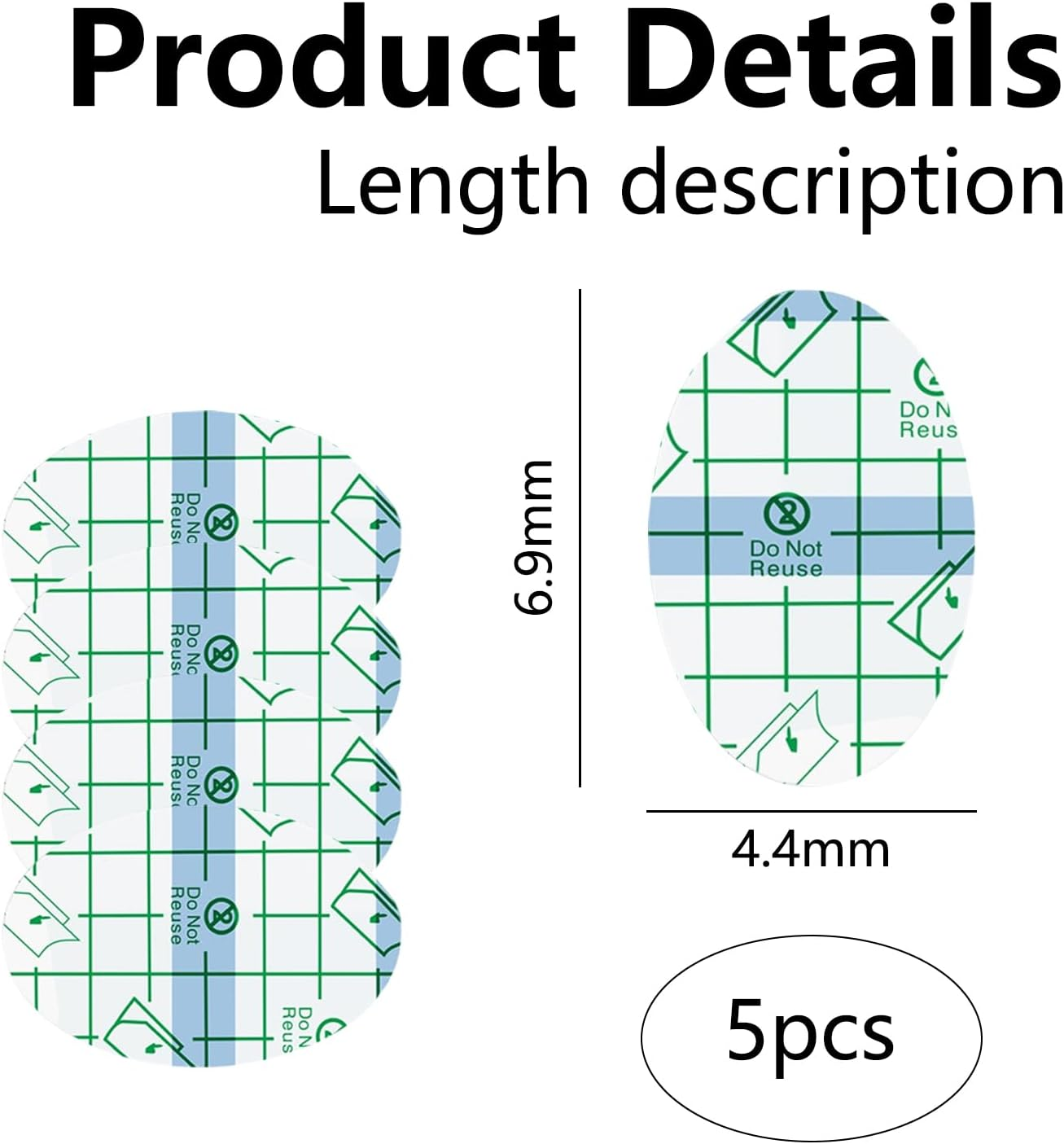 100 Pcs Shower Ear Stickers Waterproof Stickers Disposable Ear Cap Protection Transparent Adhesive Covers for Various Water Sports image number 1