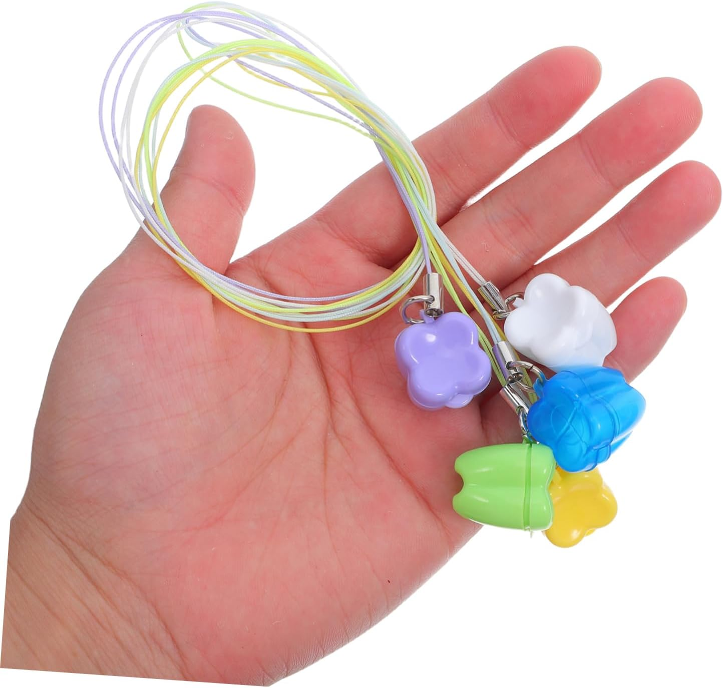 5Pcs Newborn Teeth Storage Box Plastic Tooth Keeper Necklace Party Supplies for Boys and Girls Memories image number 5