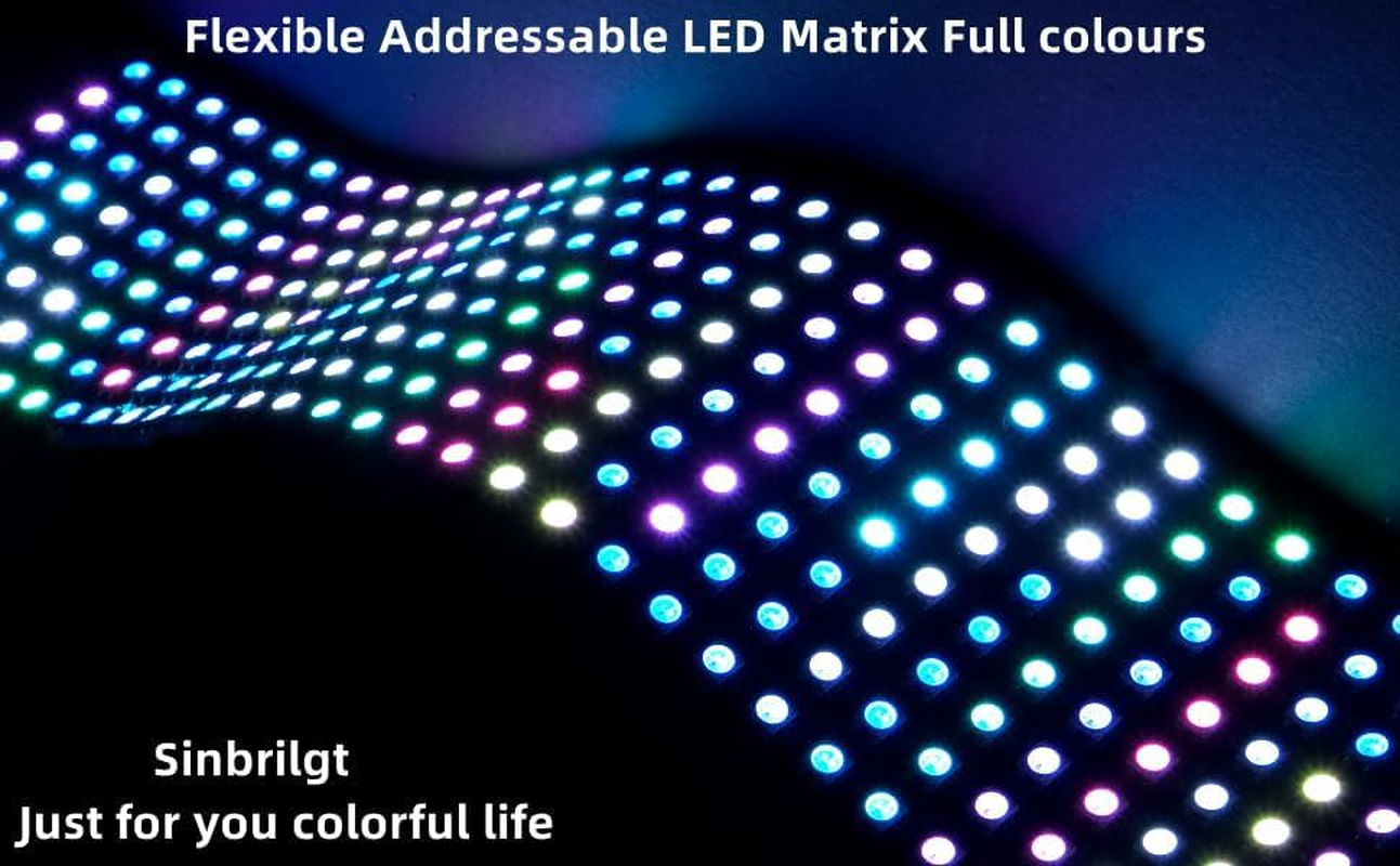 WS2812B LED Matrix Panel, 8X8 Digital RGB Pixels, Pre-Wired Connectors, Black PCB (&lrm;8X8 64 Pixels) image number 3