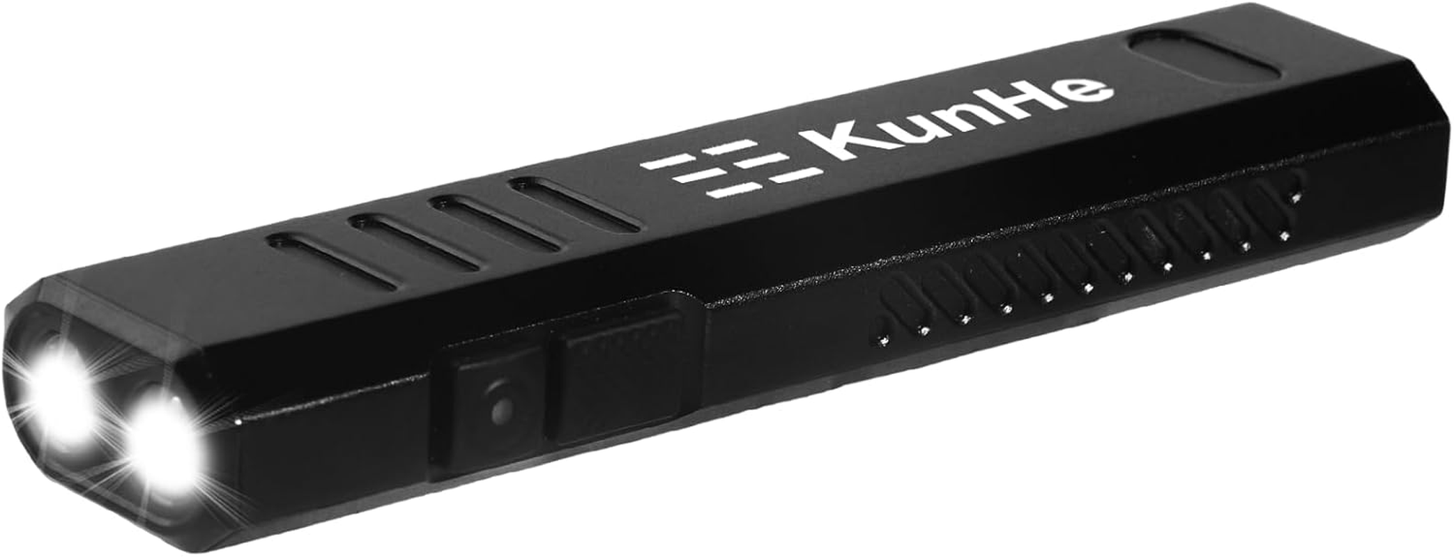 Kunhe USB Torch LED Rechargeable Flat Handy 800 Lumen Flat Torch with Magnet, 1200 Mah Battery, 4 Modes, Perfect as an EDC Mini Light for Everyday and Emergency Use image number 1