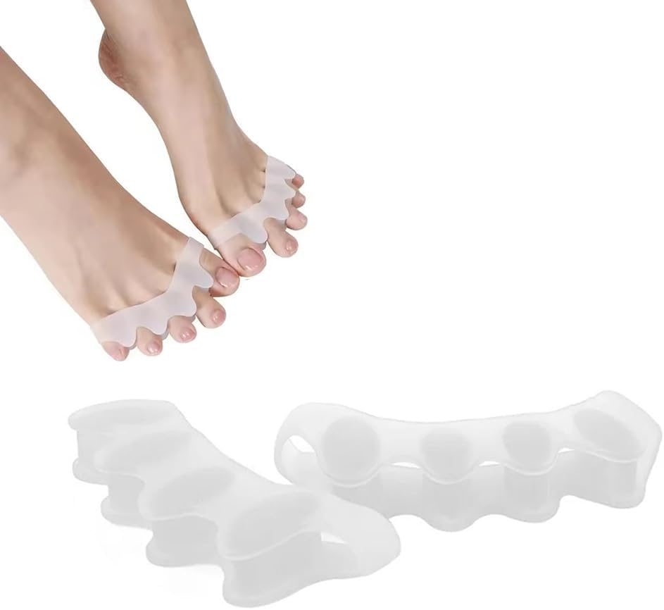 QISANKEE Silicone Toe Spacers, Toe Separators for Correct Toes Alignment, Soft Gel Toe Spacers to Correct Bunions and Restore Toes to Their Original Shape, Hammer Toe Straightener for Plantar Fasciitis for Women & Men image number 5