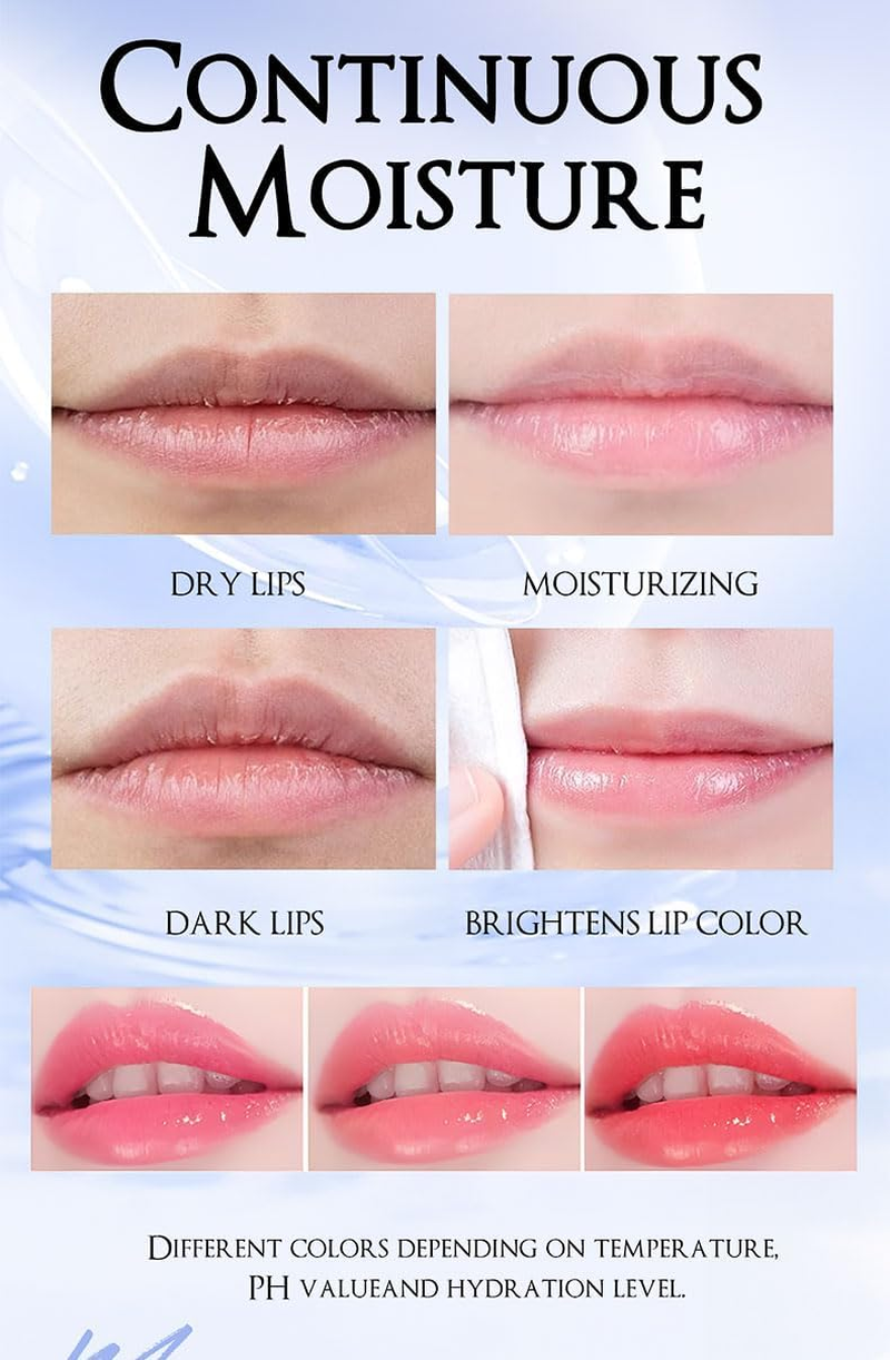 Color Changing Lipstick, Ph Adjusting Lipstick,Transferproof Colour Changing Lip Stick,Deep Nourishment Long Lasting Moisturizing Glossy Shine Lip Gloss for Women & Girls (Cherry Blossom Pink)