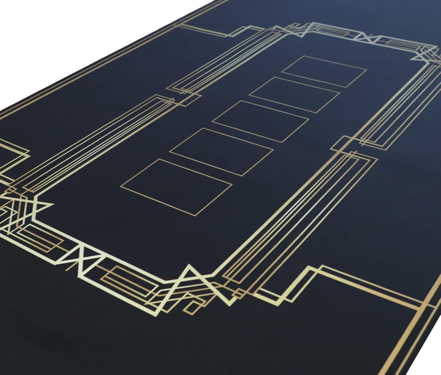 Club Noir Texas Hold'Em Poker Mat | Black Gold, Large 180X90 Cm, Card Spots, Carry Bag, Premium Gaming Essential image number 5