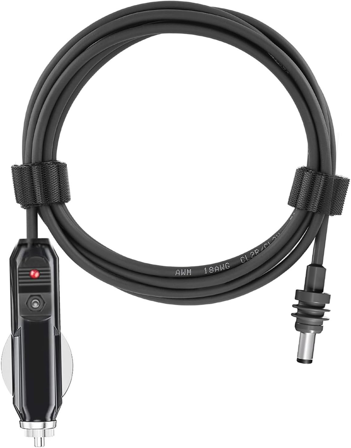 Mini DC Power Cable, 18AWG DC Car Adapter Charger Power Supply Cable for Satellite, IP68 Water Resistant Car Cigarette Lighter Cable for Cars, Trucks, Buses (5M / 16.4Ft)