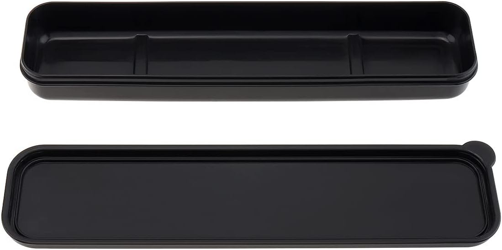 Origlam Portable Cutlery Box, Travel Tableware Storage Case, Simple Tableware Storage Box for Cutlery Set, 24.5 X 5.9 Cm (Black) image number 3