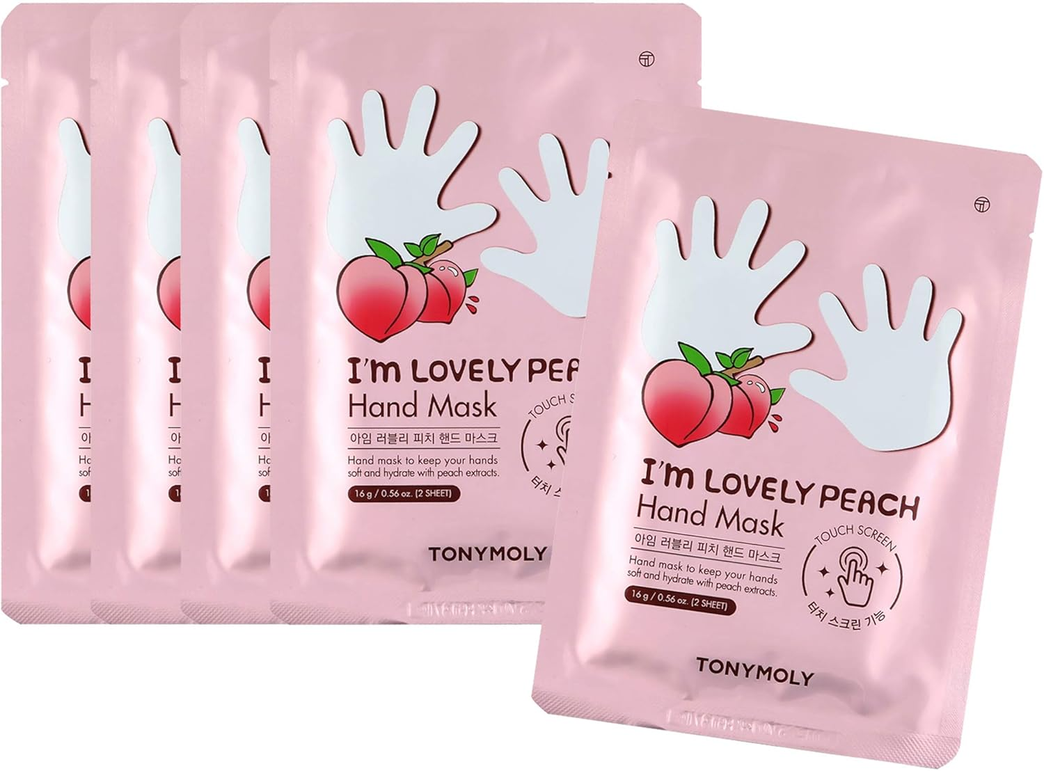 TONYMOLY I&rsquo;M Lovely Peach Foot Mask &ndash; 5-Count Hydrating & Soothing Korean Foot Mask with Peach & Honeysuckle Extracts for Soft, Rejuvenated Feet image number 2