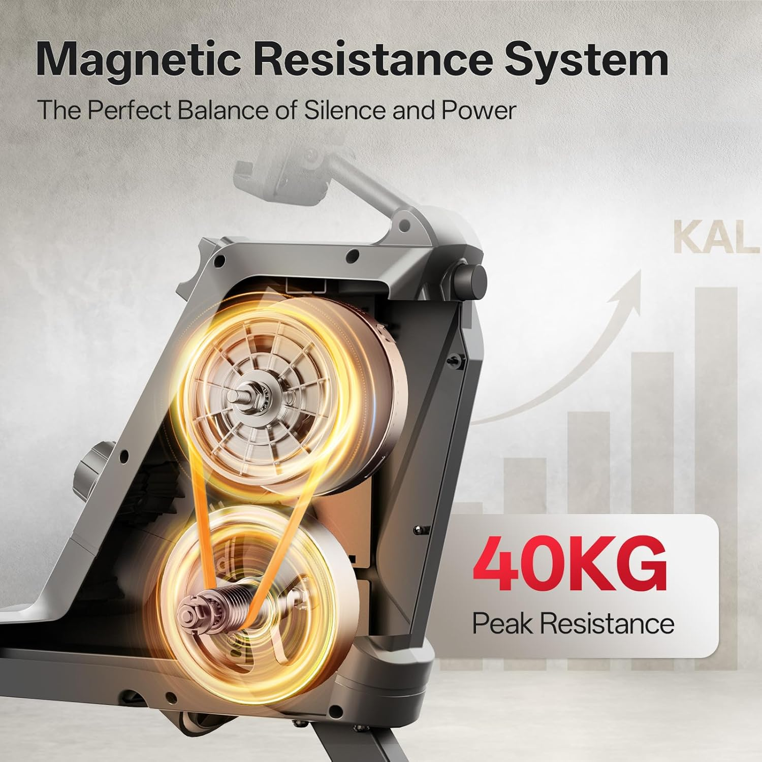 JOROTO Rowing Machine for Home, Quiet Indoor Magnetic Rower with Bluetooth Monitor, Max Weight Capacity 160KG, Easy to Assemble, Vertical Storage, Space-Saving image number 6