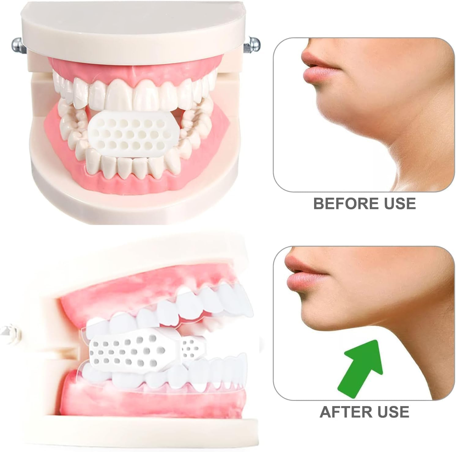 MOLANLY Jawline Exerciser 3 Resistance Levels (6 Pcs) BPA Free Silicone Jaw Trainer Jaw Exerciser & Jaw Exerciser Shaper for Beginner, Intermediate & Advanced Users