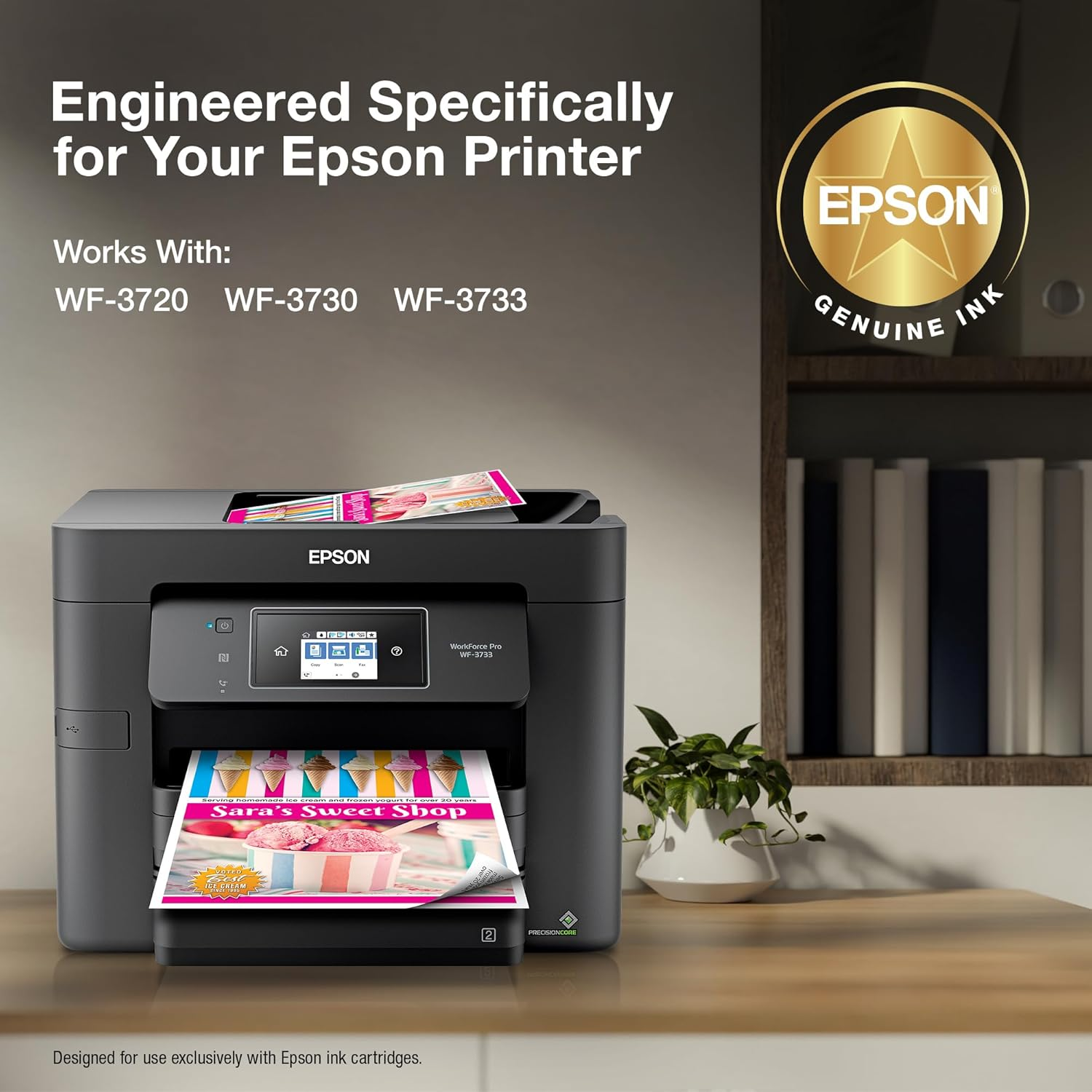EPSON 702 Durabrite Ultra Ink High Capacity Yellow Cartridge (T702XL420) Works with Workforce Pro WF-3720, WF-3730, WF-3733 image number 3