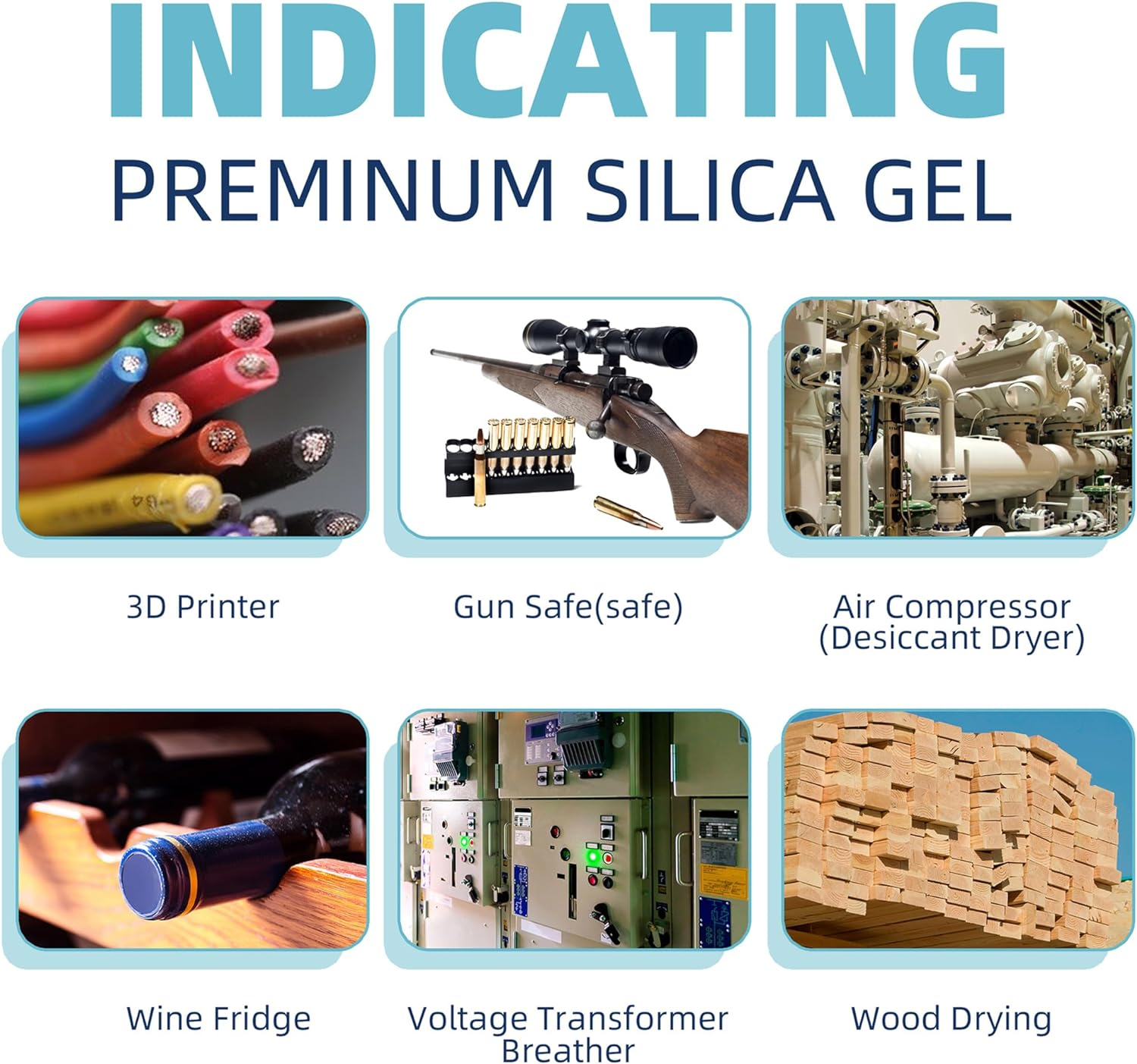 Wisesorb Silica Gel 2LBS, Indicating Silica Beads (Orange to Green), Reusable Silica Gel Desiccant Dehumidifier image number 4