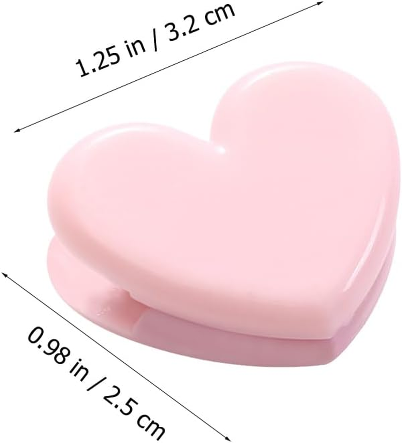 MAGICLULU 20Pcs Heart Shape Love Clips for Photos Food Storage & Document Organization Pink Plastic Bag Sealing Clips Ideal for Home Decor & Craft Projects image number 6