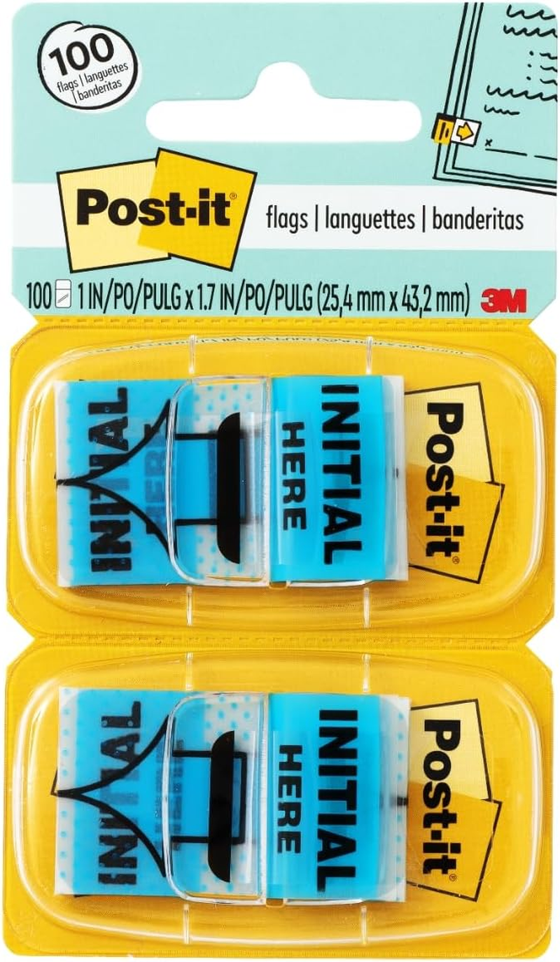 Post-It Flags Initial Here 25.4Mm X 43.2Mm 680-IH2