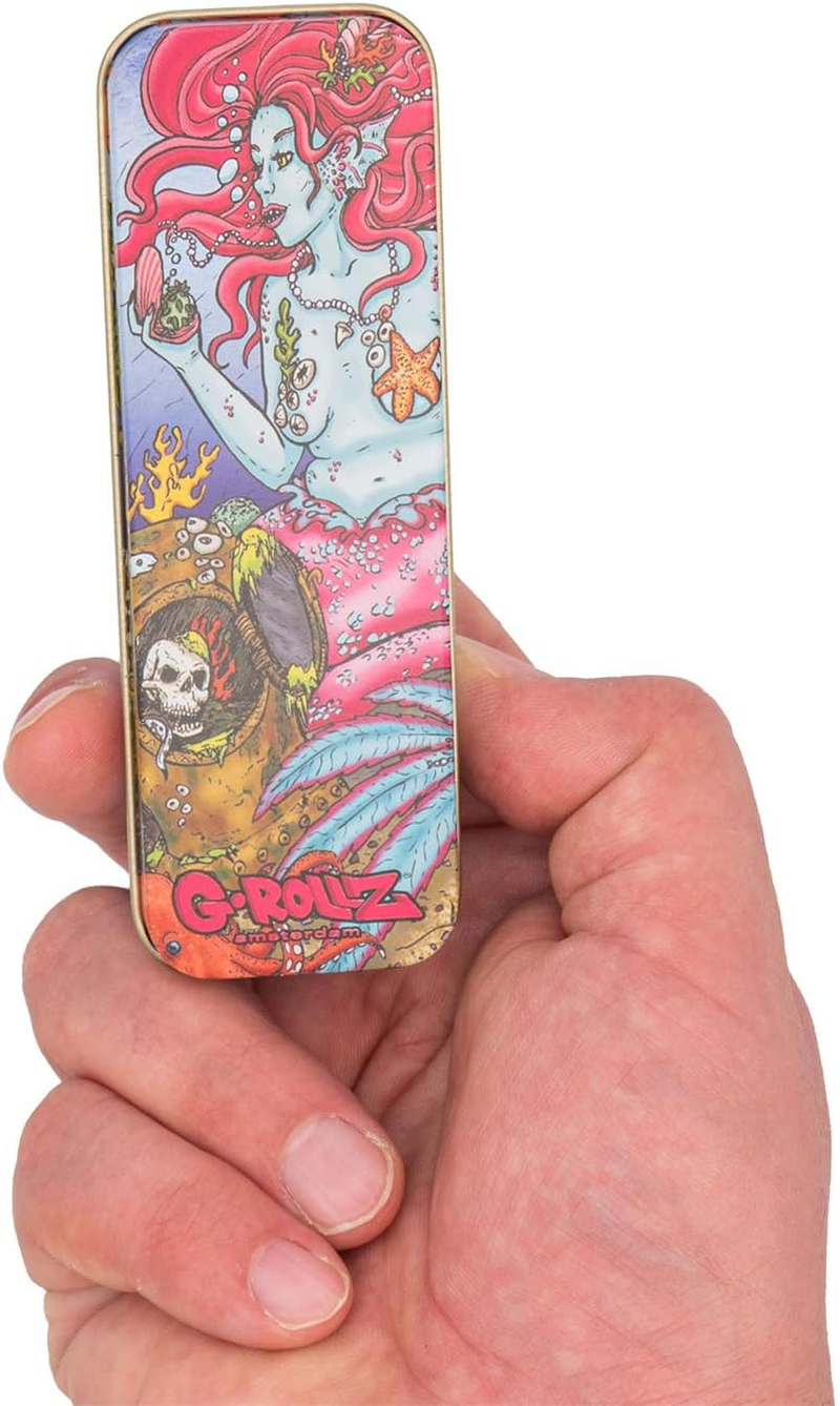 G-ROLLZ Storage Tin, Tin Case, Storage Box, Smoking Accessories, Tin for Utensils, Pack of 2 image number 2