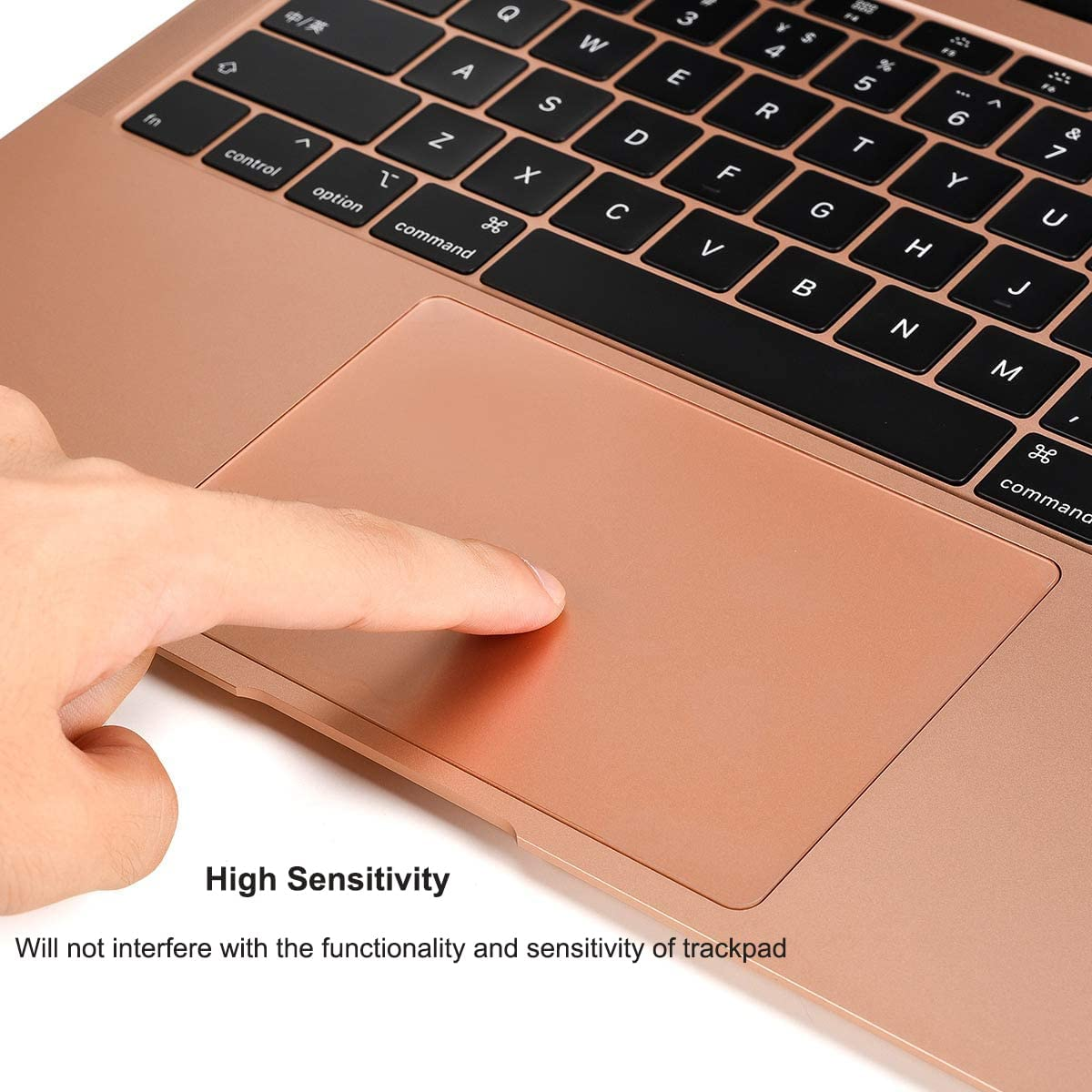 [2PCS] Trackpad Protector Skin for 2021 2020 Macbook Air 13 Inch A2337 M1 A2179 A1932 Touch Pad Cover Skin Anti-Scratch Anti-Water for Macbook Air 13 Inch A2337 A2179 A1932 Touch ID Accessories, Clear